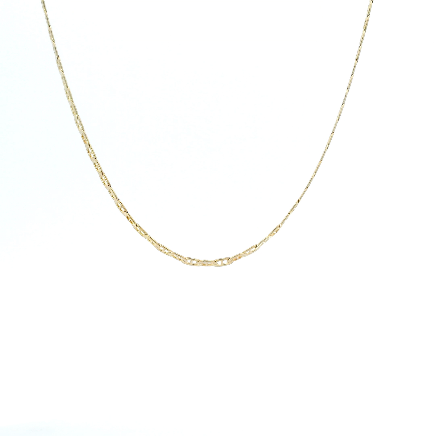 14K Yellow Gold 18" Mariner Chain