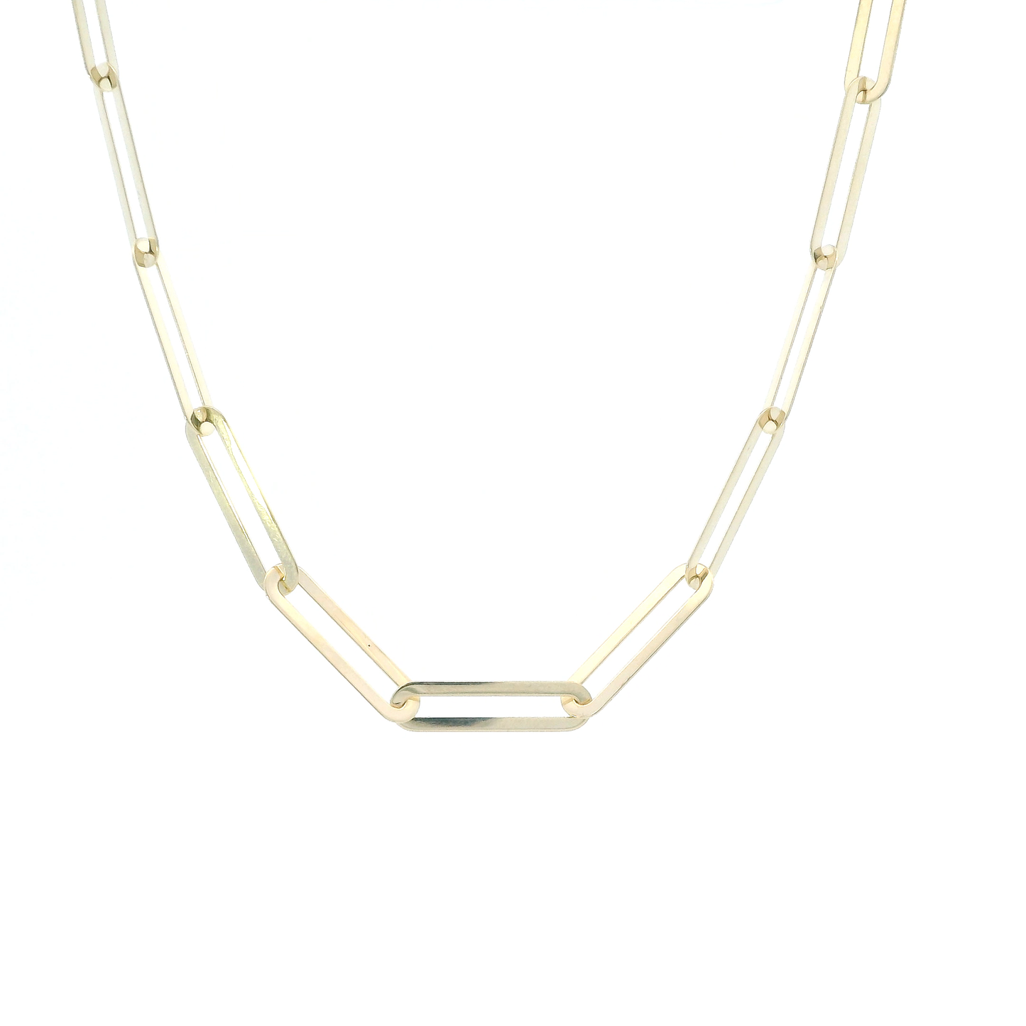 14K Yellow Gold 21" Paperclip Chain