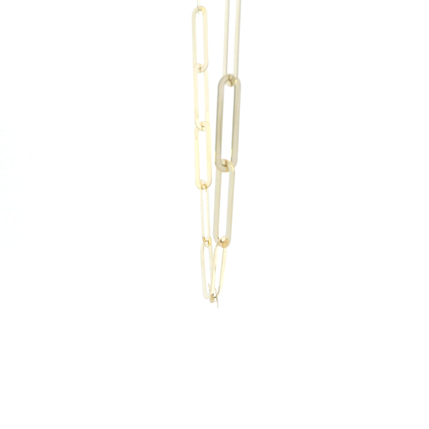 14K Yellow Gold 21" Paperclip Chain
