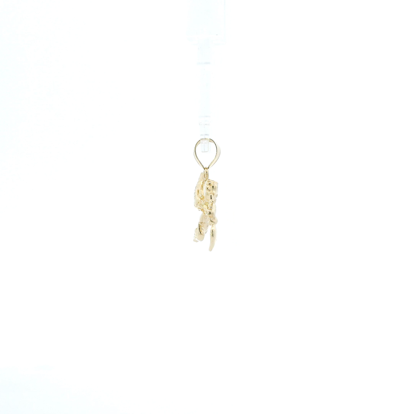 14K Yellow Gold Cherub, Heart & Cross Pendant