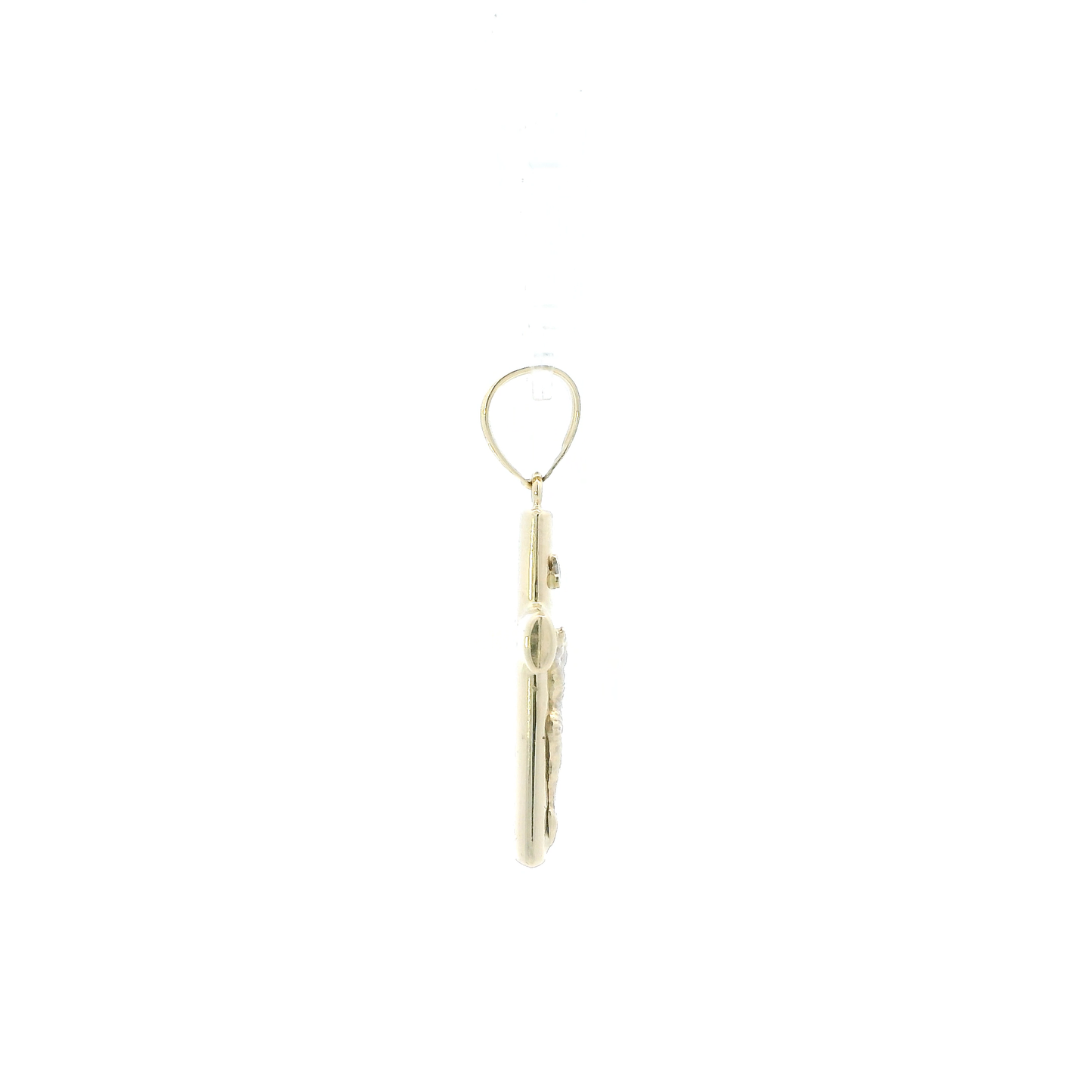 14K Yellow & White Gold Crucifix Pendant