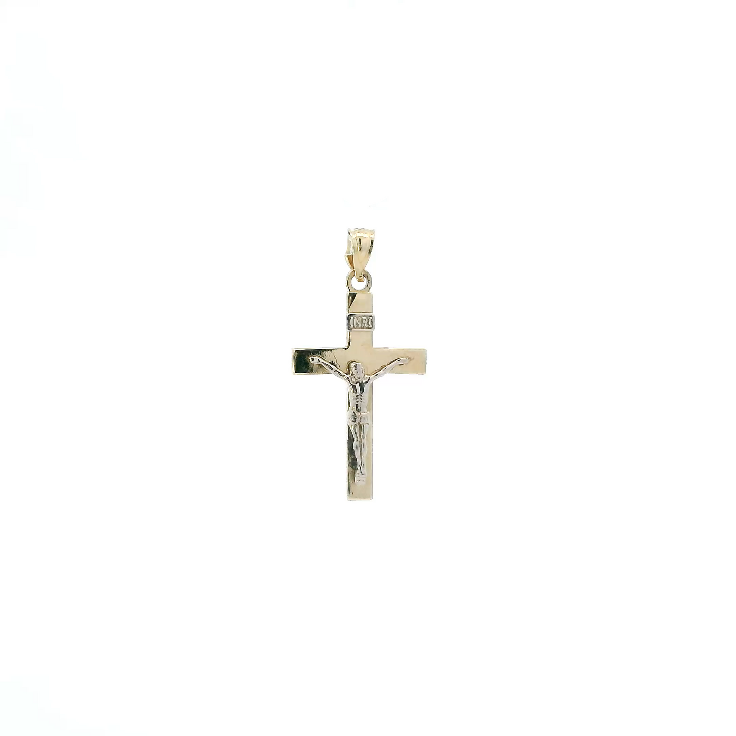 14K Yellow Gold Religious Cross Pendant
