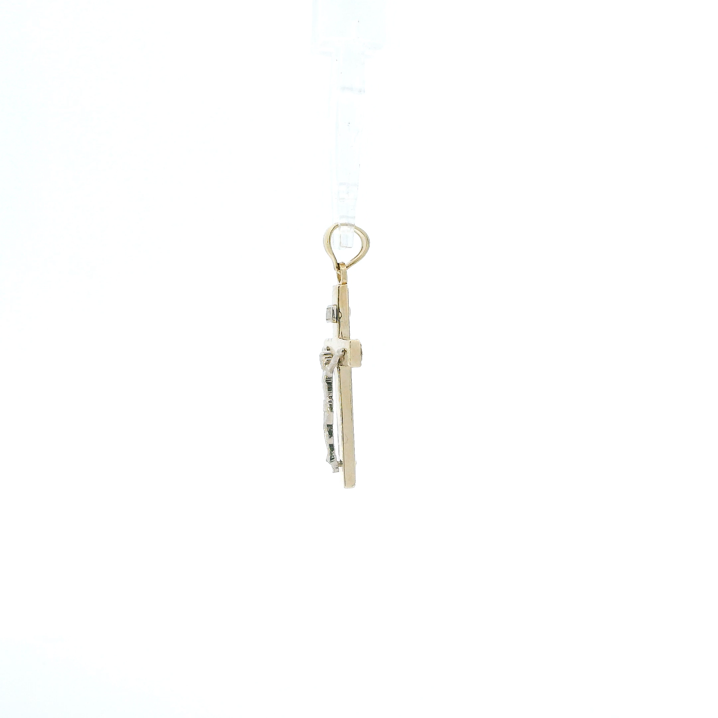 14K Yellow Gold Religious Cross Pendant