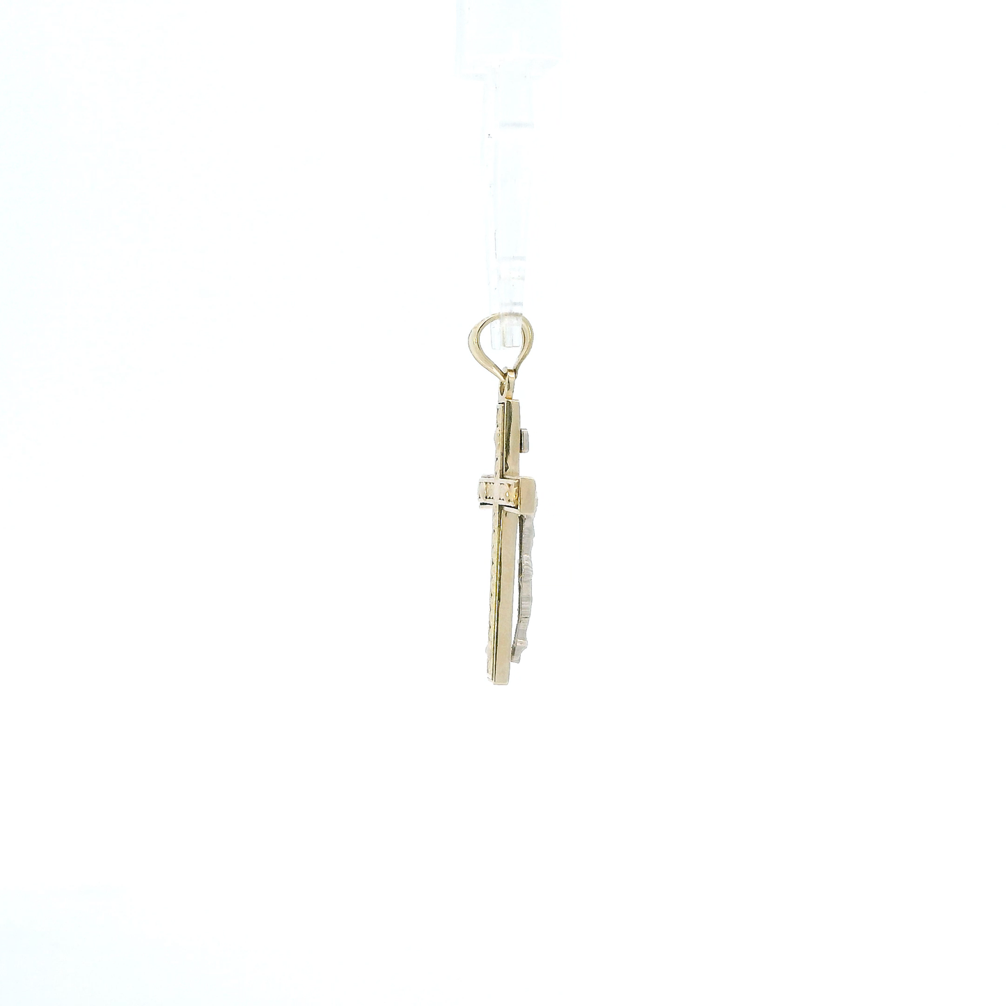 14K Yellow Gold Religious Cross Pendant