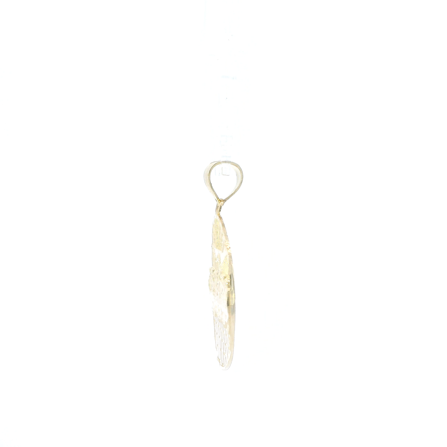 10K Yellow Gold Diamond Cut Last Supper Pendant