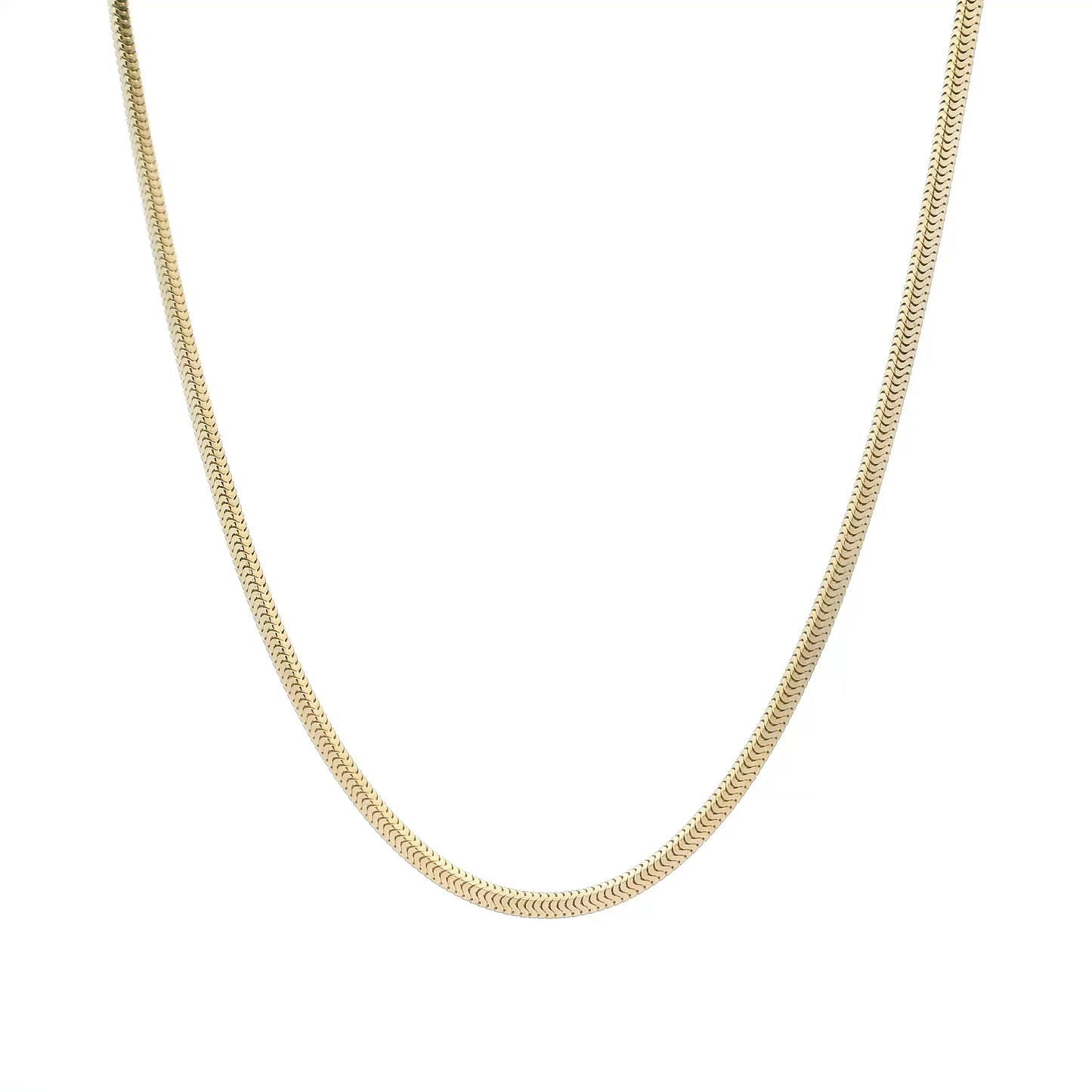 14K Yellow Gold 30" Square Snake Chain