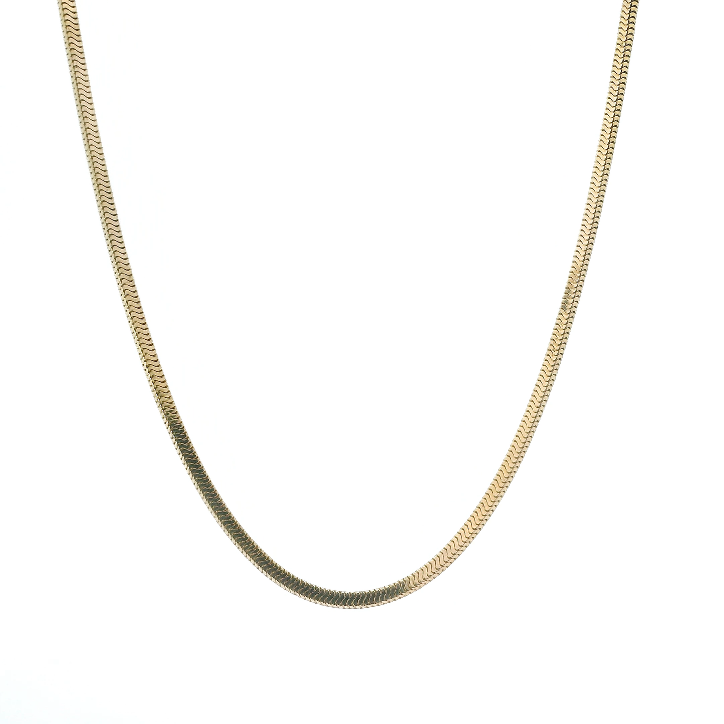 14K Yellow Gold 30" Square Snake Chain