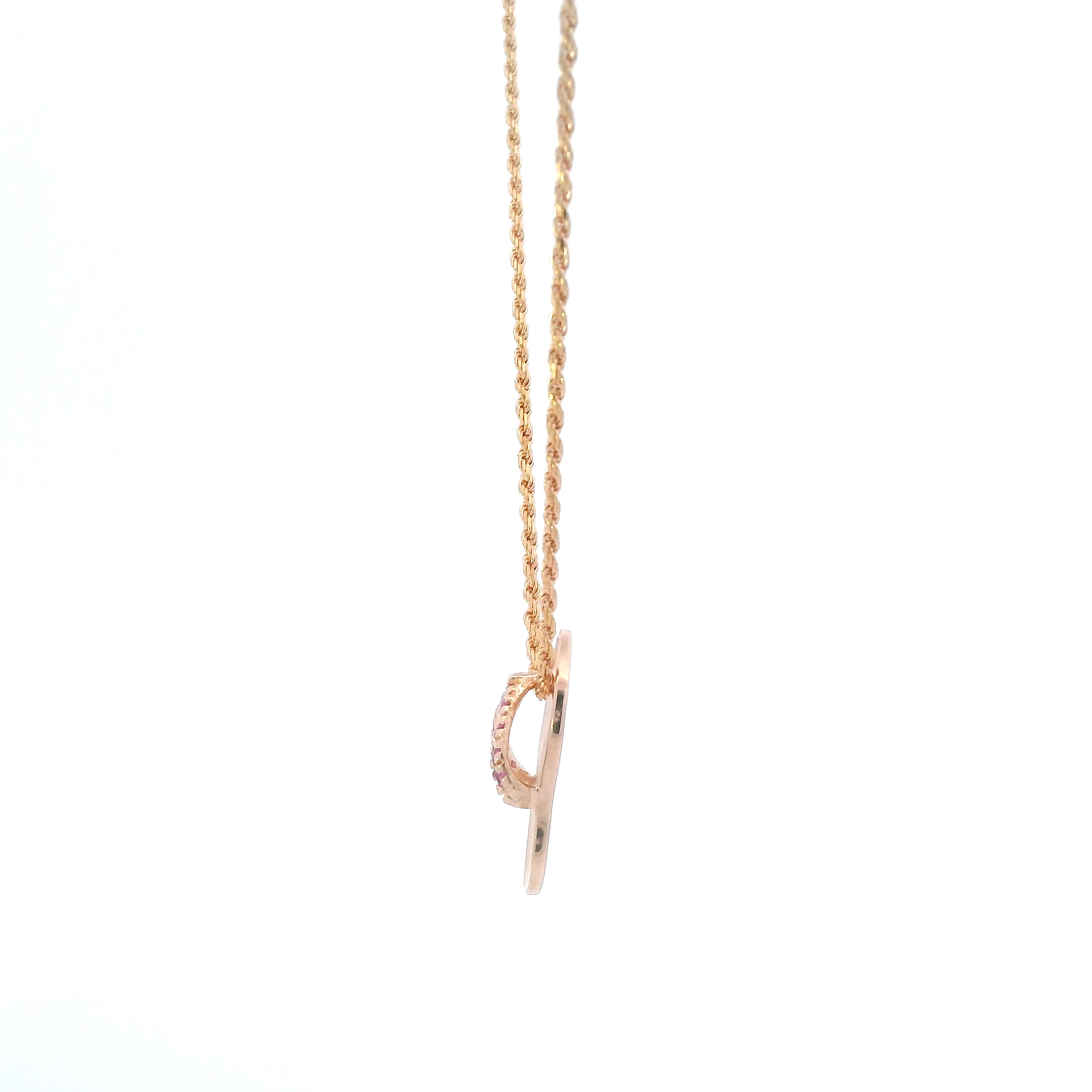 14K Rose Gold 16