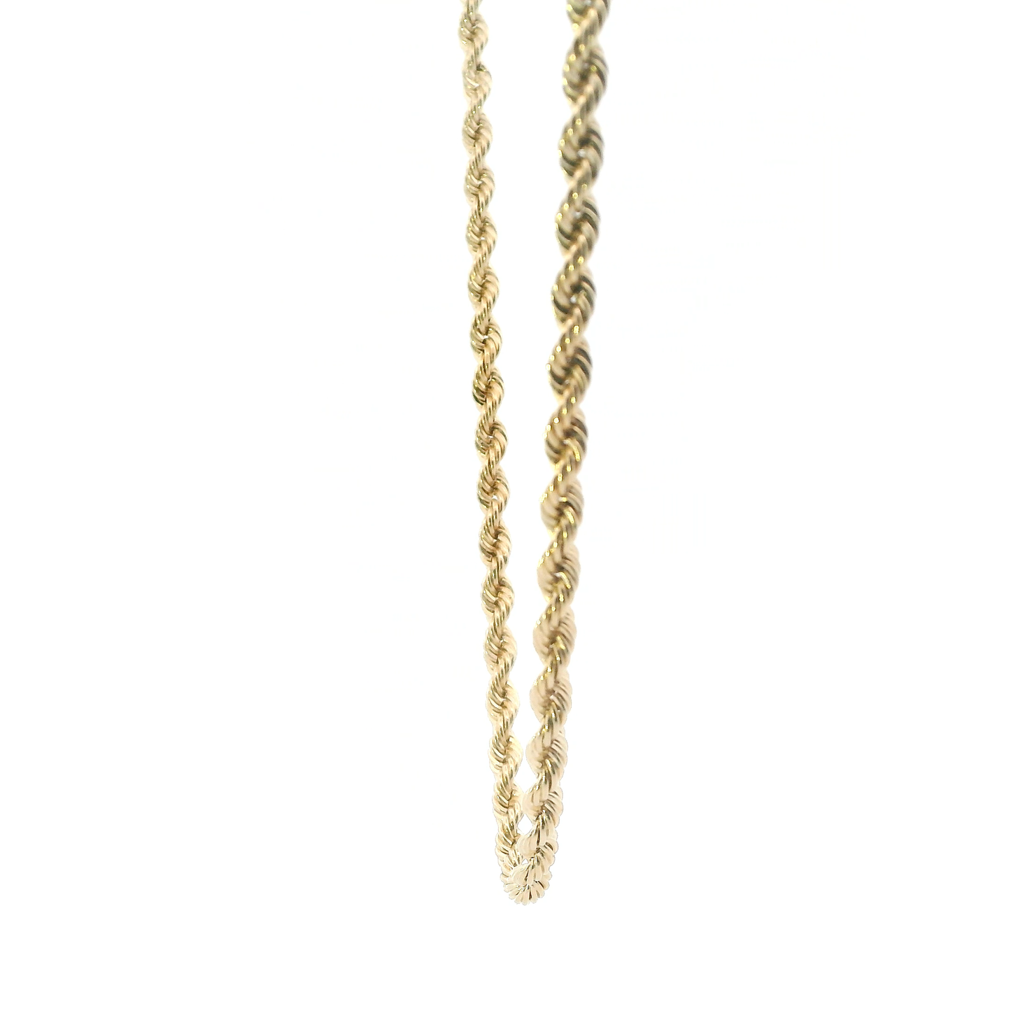 14K Yellow Gold 20" Rope Chain