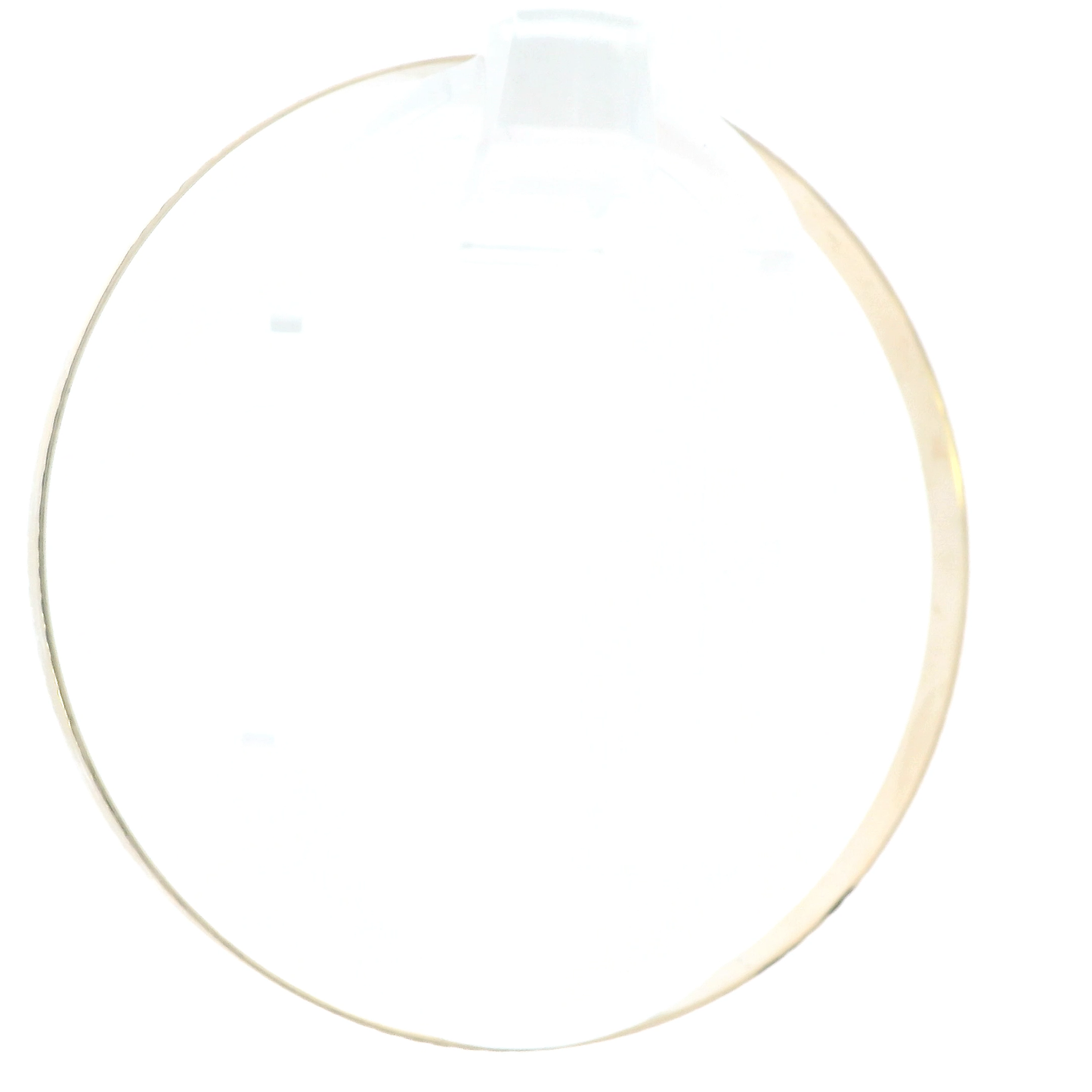 14K Yellow Gold Diamond Cut Bangle Bracelet
