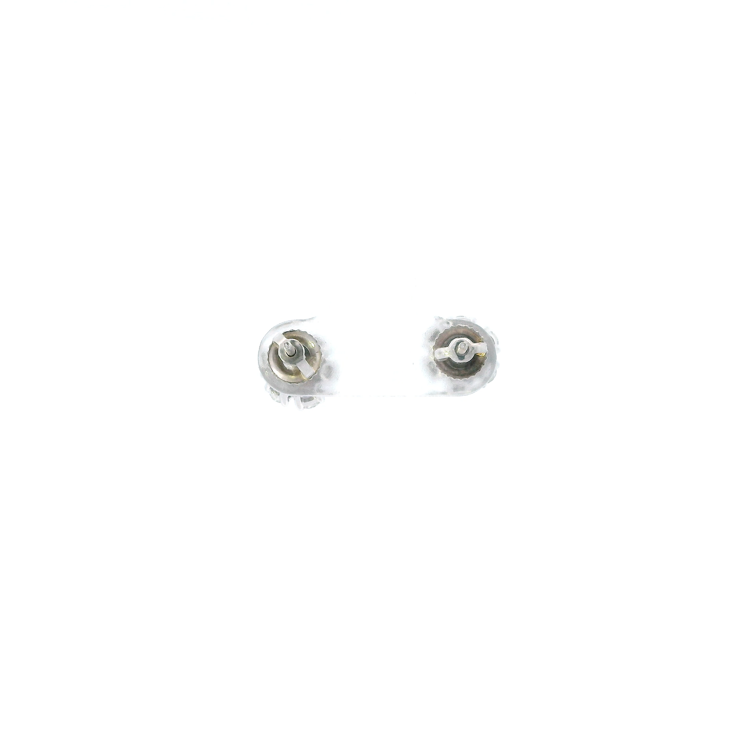 14K White Gold Diamond Stud Earrings - 1.12ct