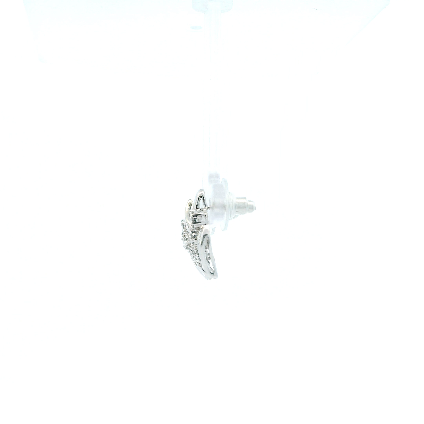 10K White Gold Diamond Earrings
