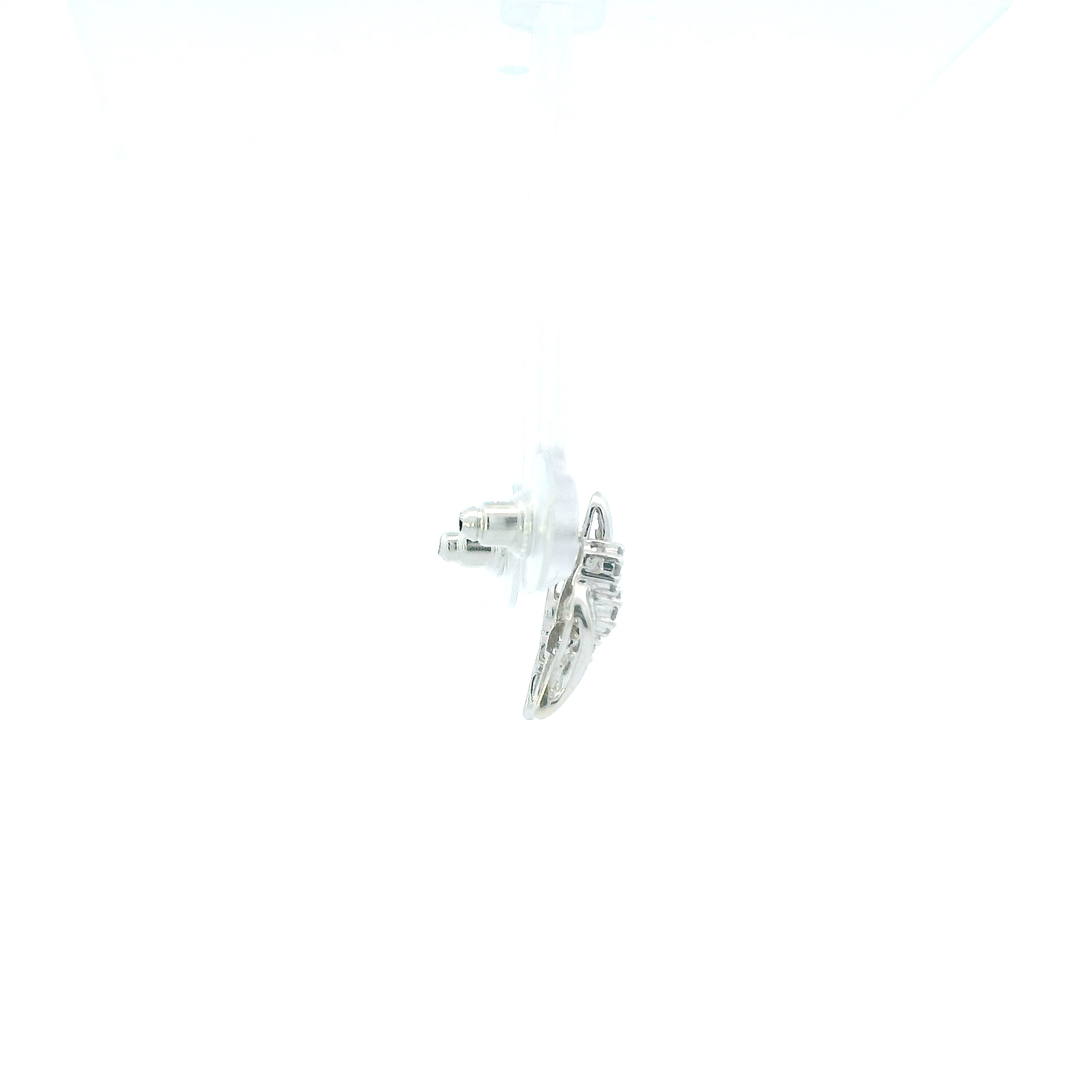 10K White Gold Diamond Earrings