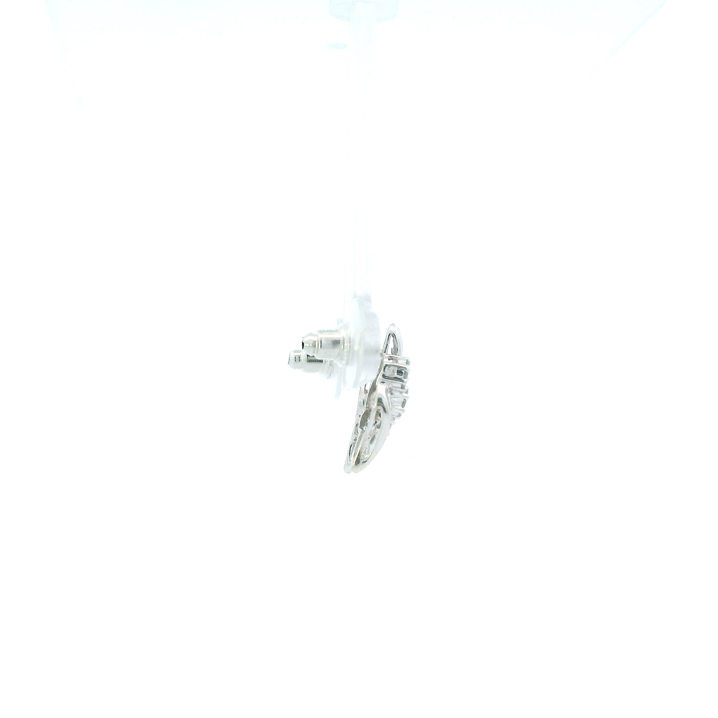 10K White Gold Diamond Earrings