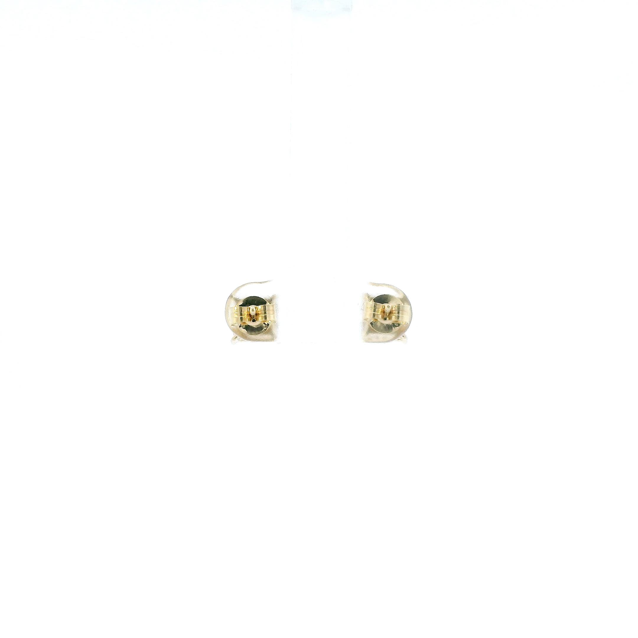 14K Yellow & White Gold Diamond Earrings - 0.19ct