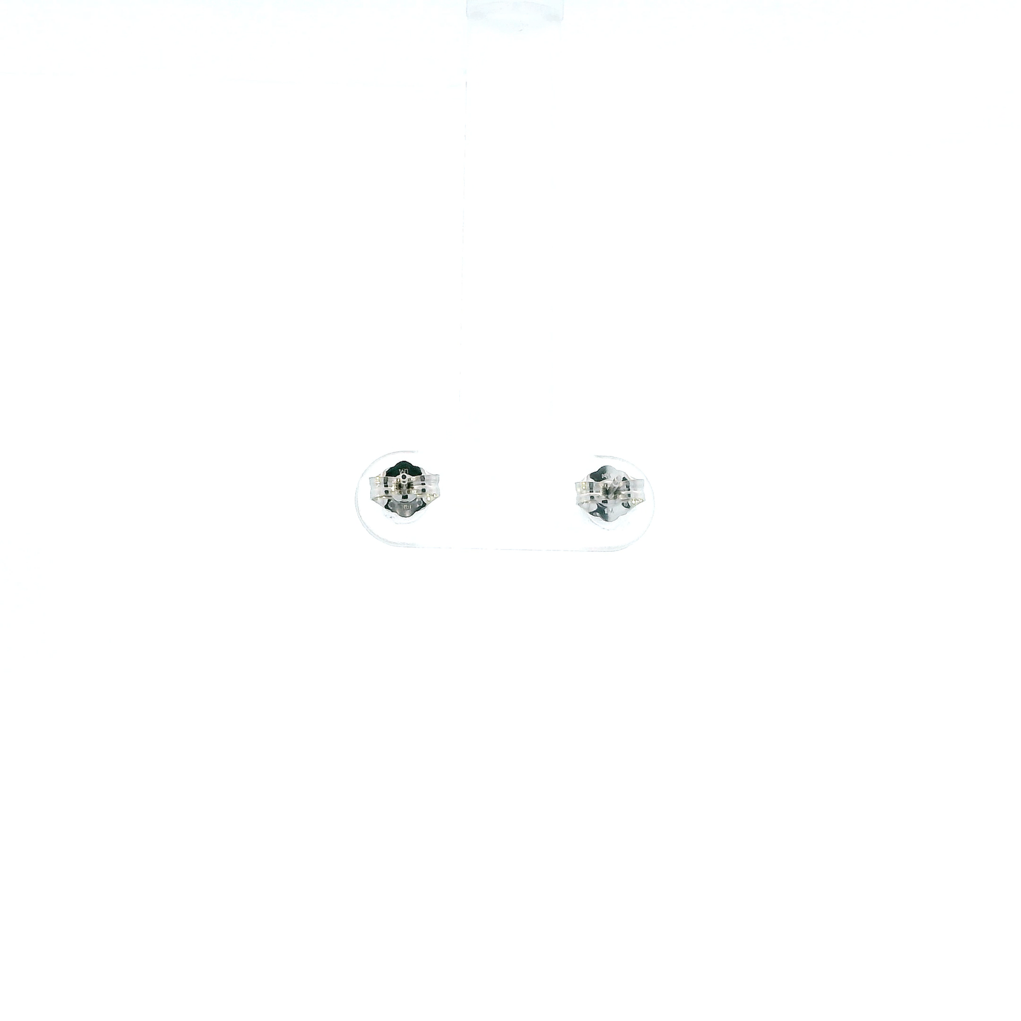 14K White Gold Solitaire Diamond Earrings - 0.30ct
