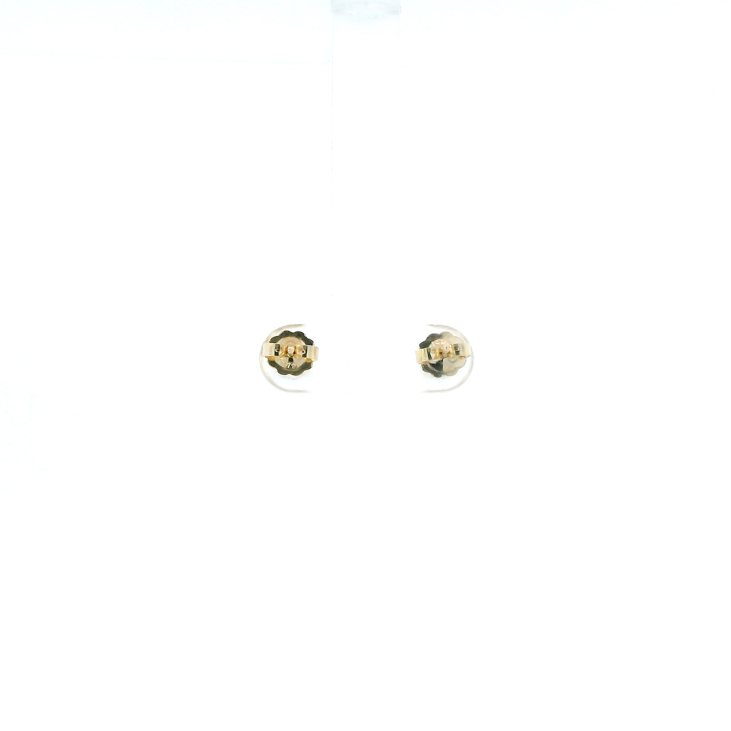 14K Yellow Gold Lab Grown Diamond Solitaire Earrings - 1.00ct