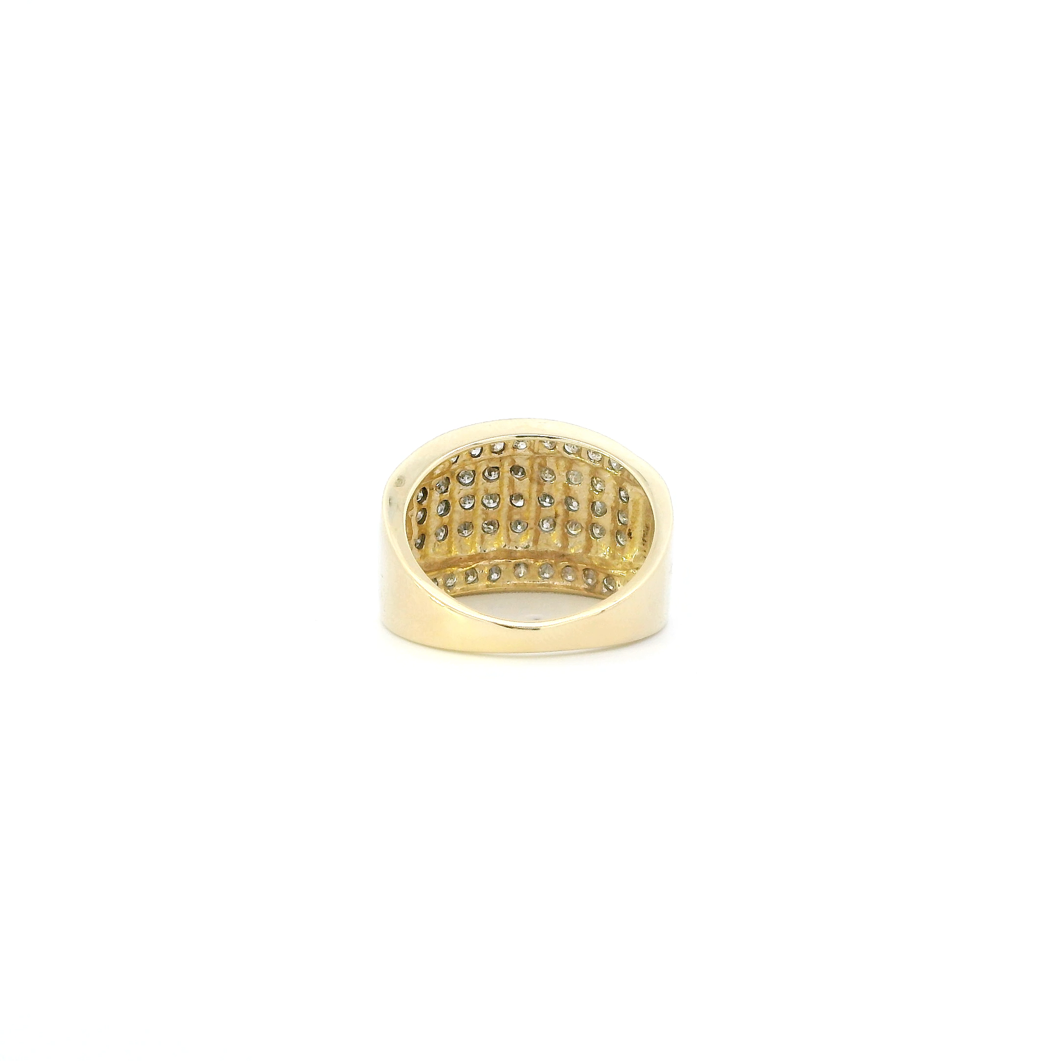 10K Yellow Gold Diamond Womens Ring - 0.68ct