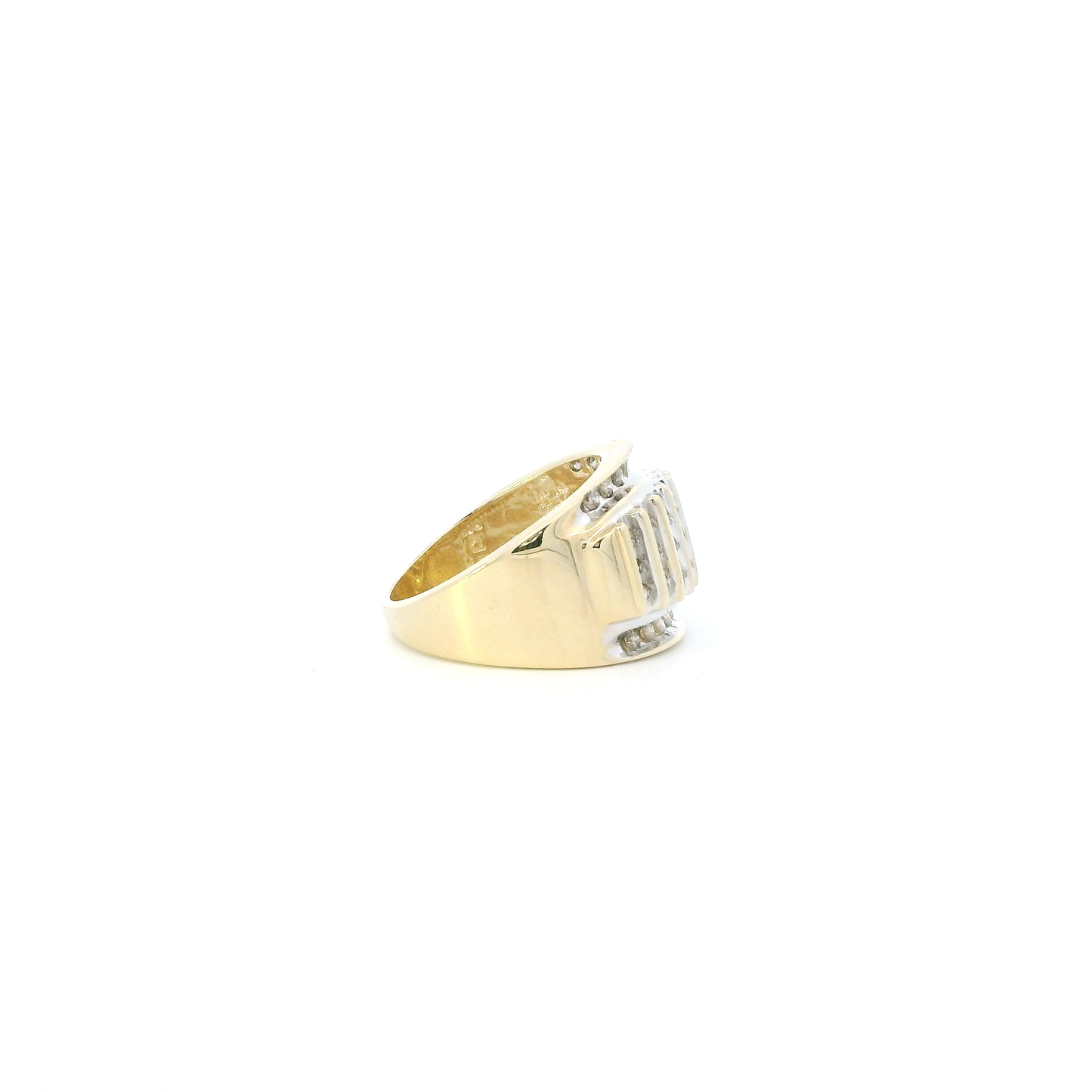 10K Yellow Gold Diamond Womens Ring - 0.68ct