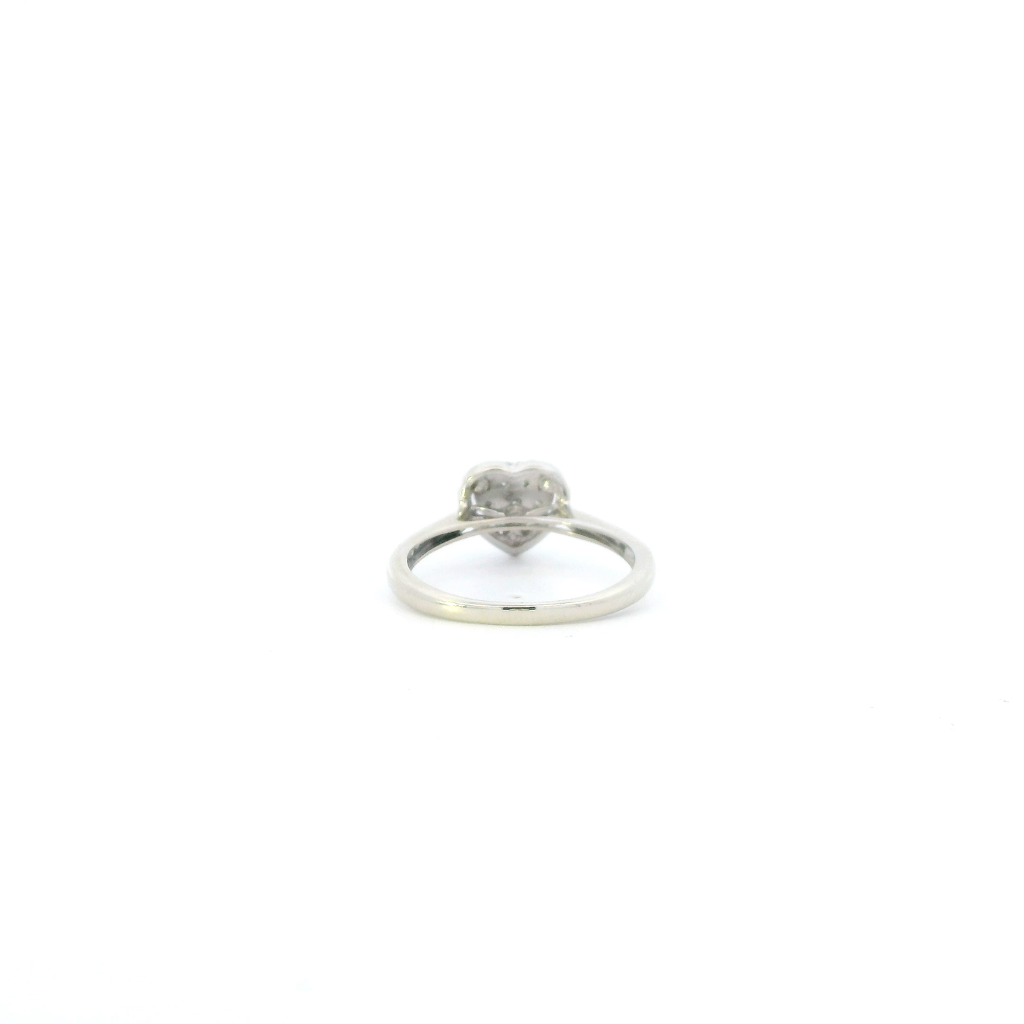 10K White Gold Diamond Heart Ring - 0.25ct