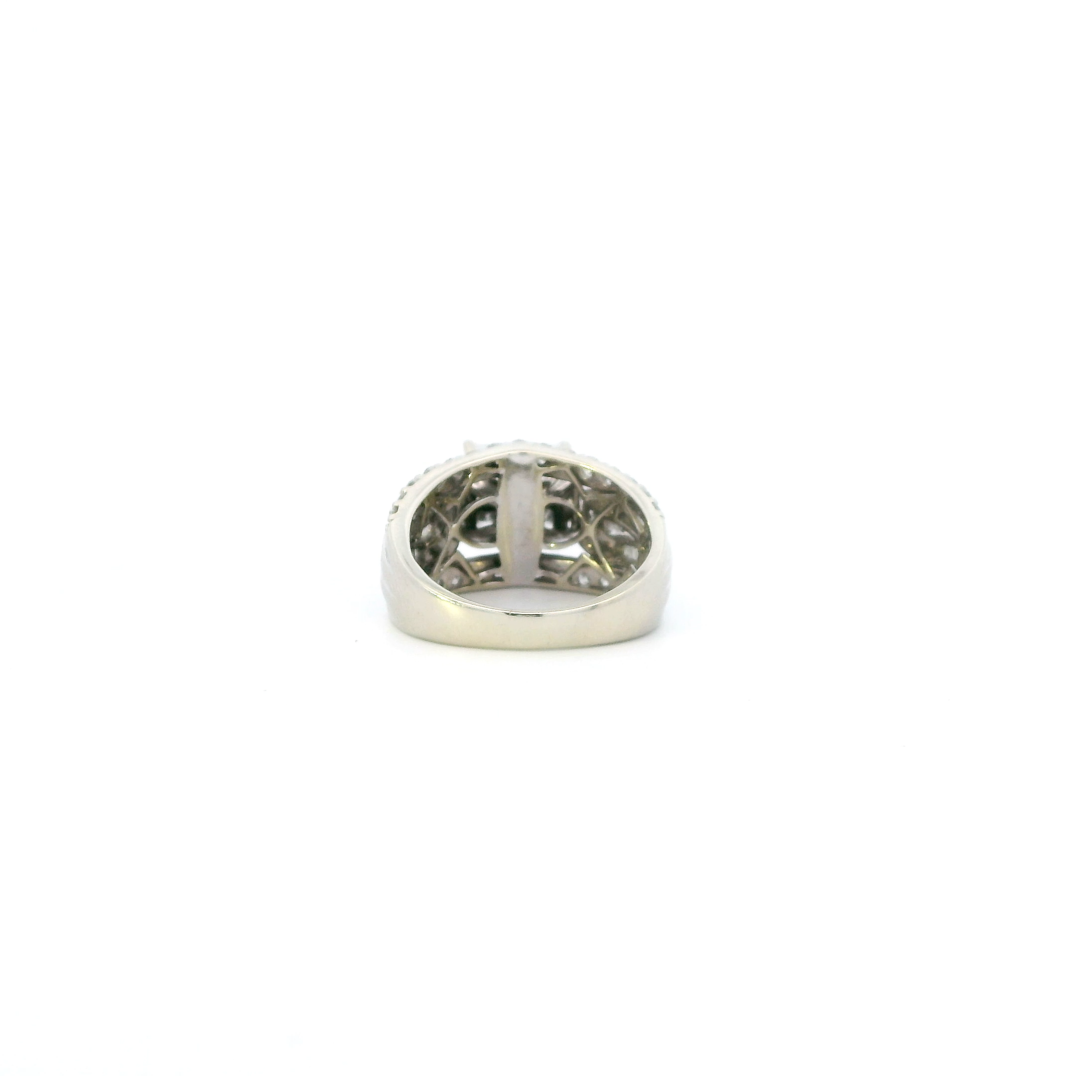 10K White Gold Diamond Womens Ring - 1.71ct