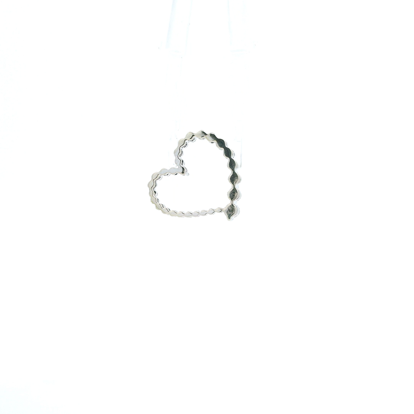 14K Yellow Gold Diamond Heart Pendant - 0.44ct