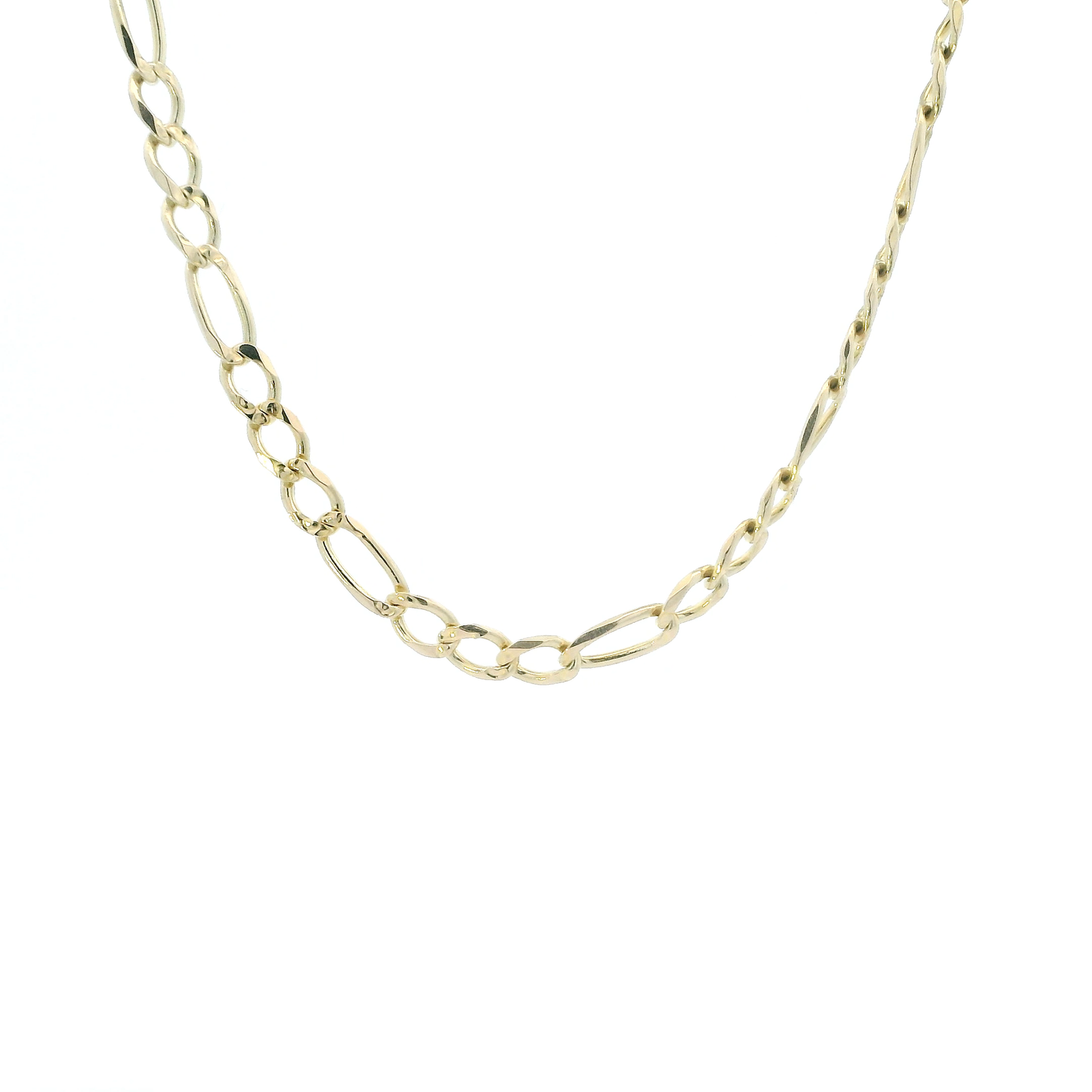 14K Yellow Gold 23" Figaro Chain