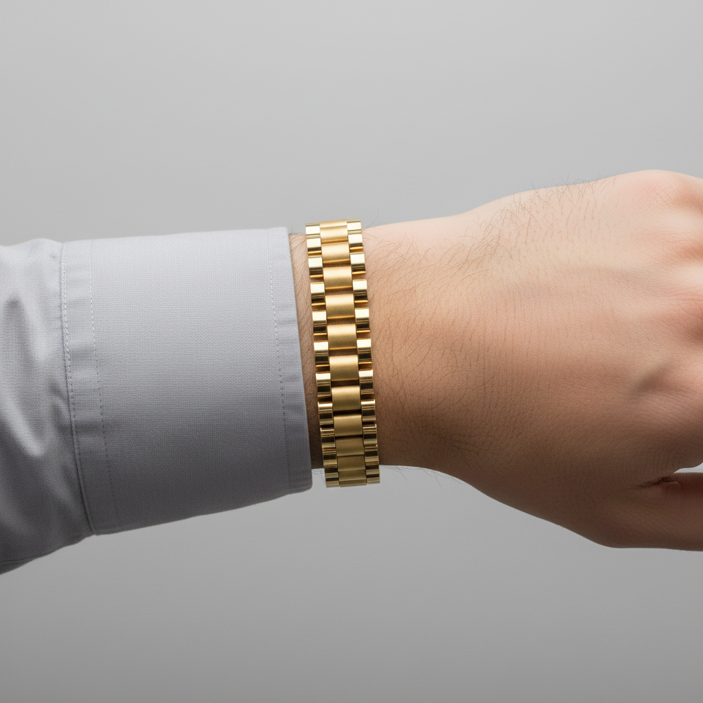 10K Yellow Gold 7" Rolex Bracelet