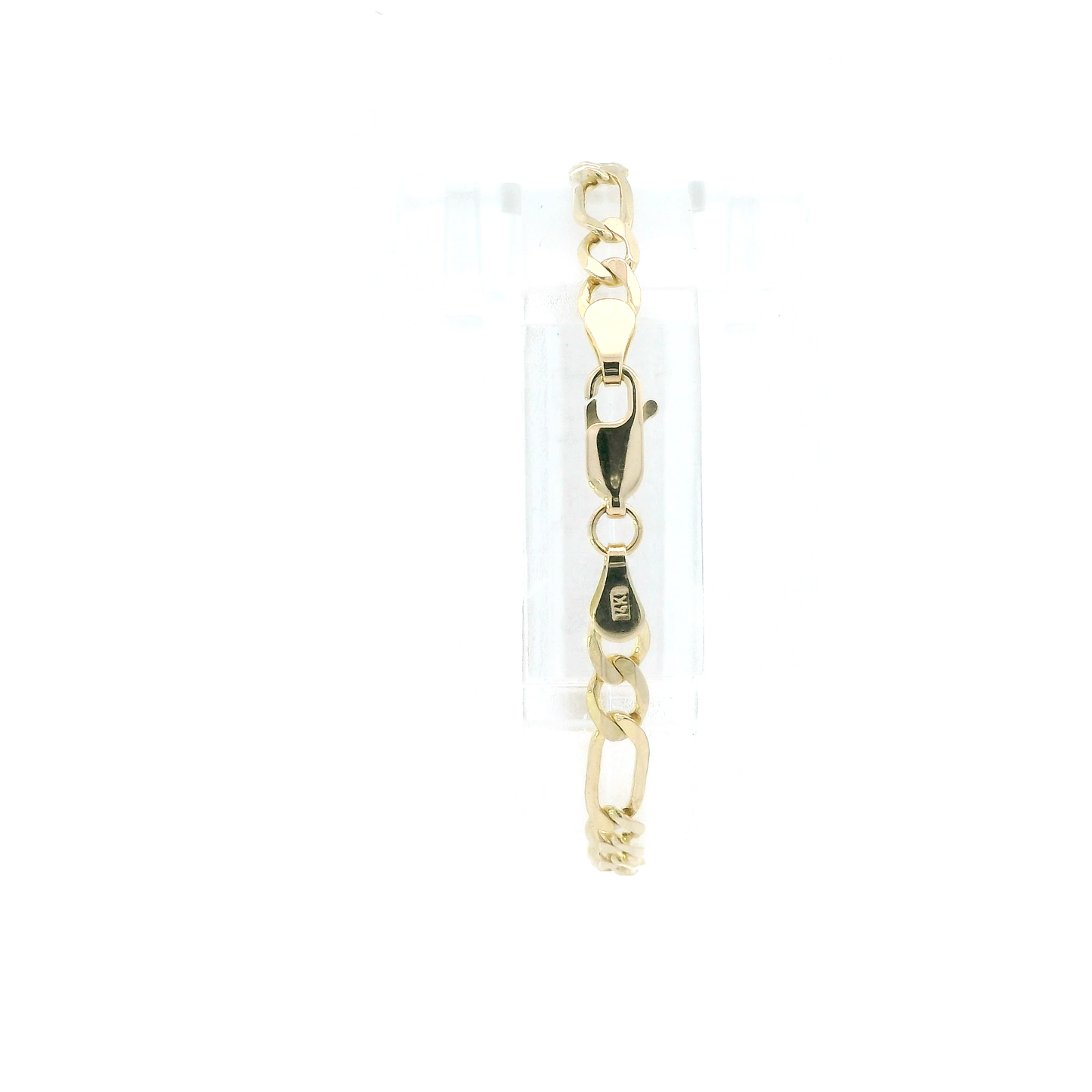 14K Yellow Gold 6" Figaro ID Bracelet