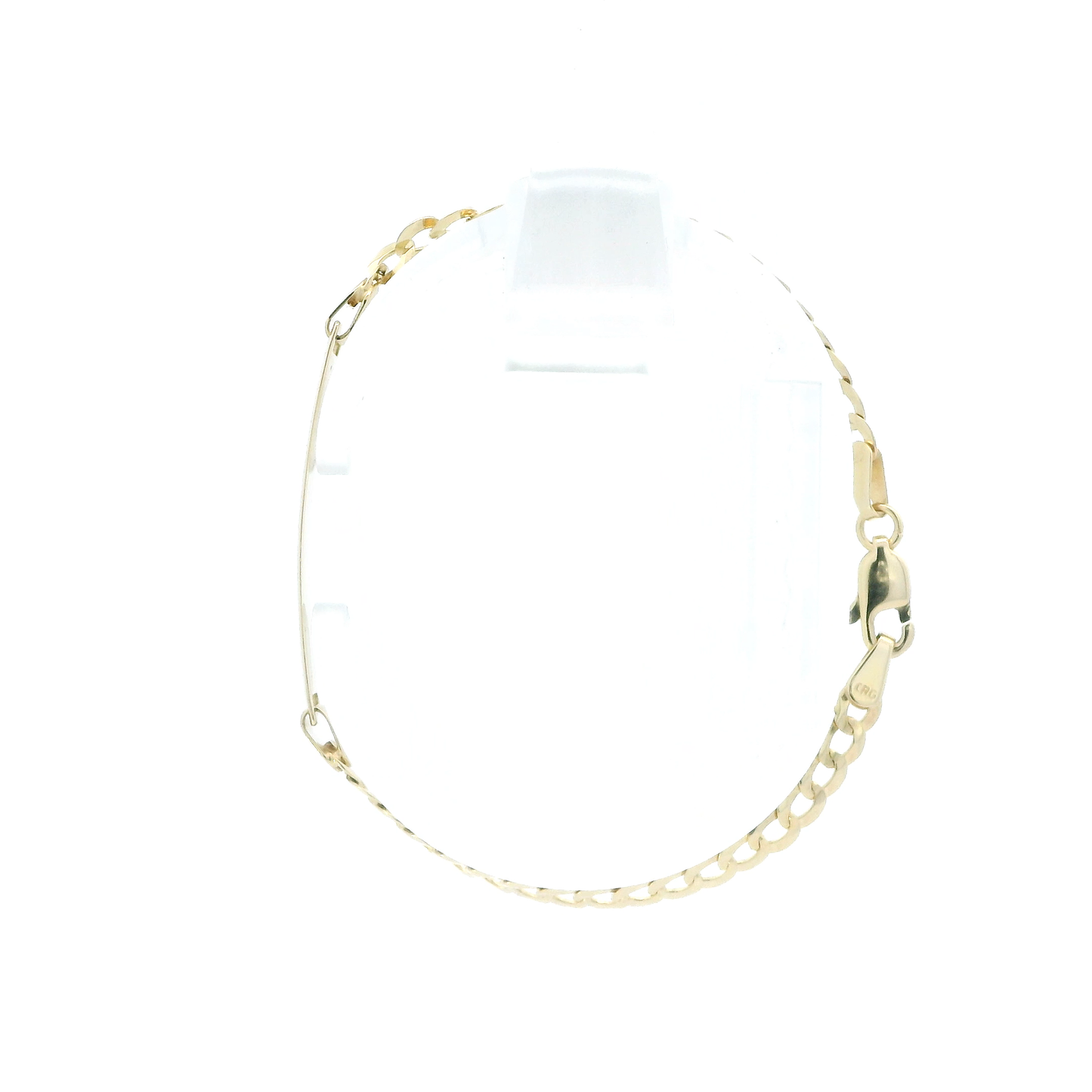 14K Yellow Gold 6" Curb ID Bracelet