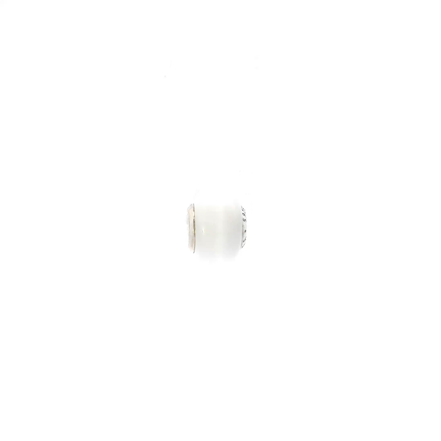 Pandora Silver Opaque Spacer Clip Bead