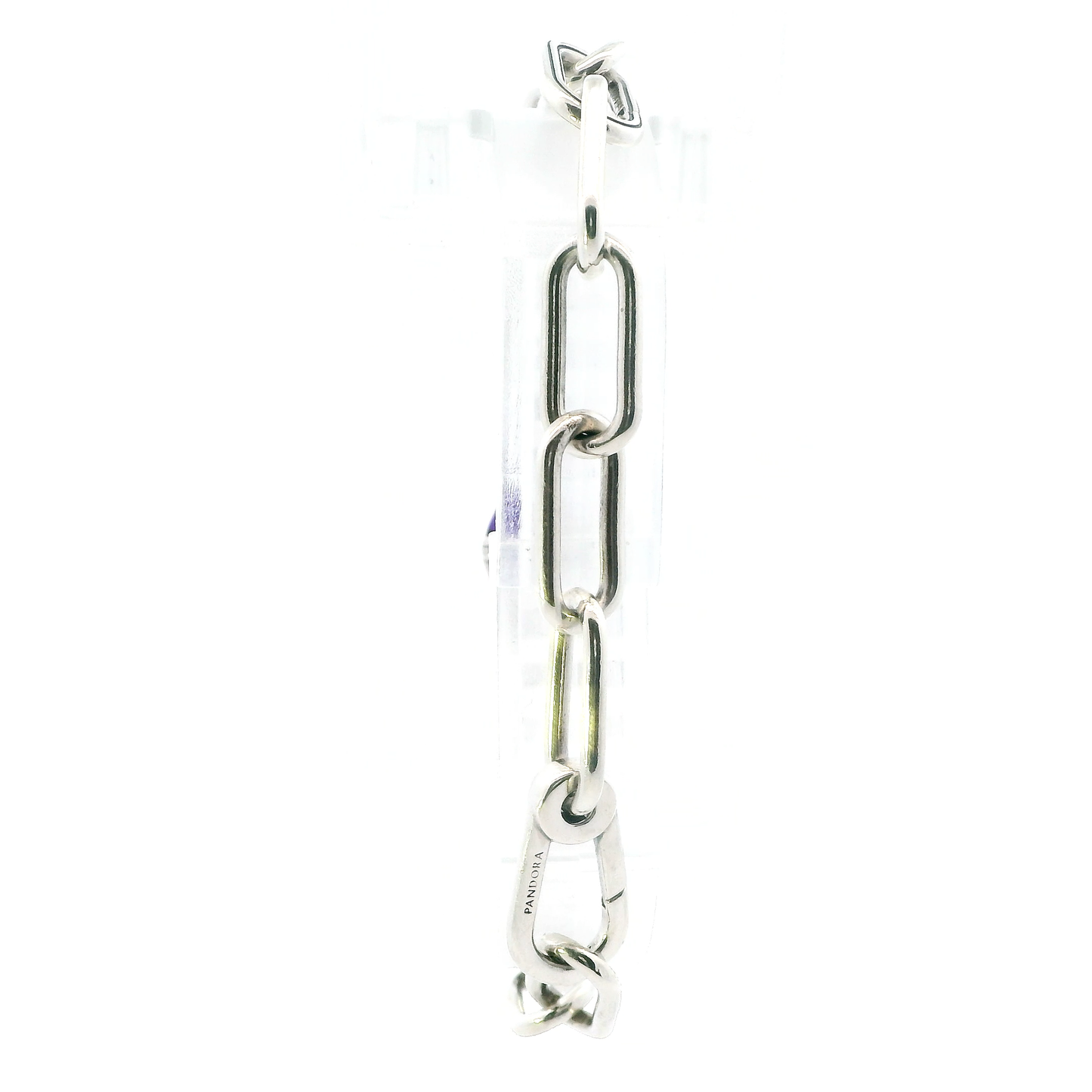 Pandora 8" Purple Heart Link Bracelet