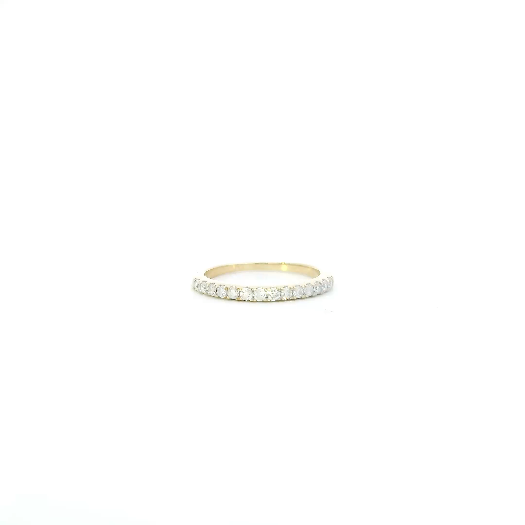 14K Yellow Gold Diamond Womens Ring - 0.21ct