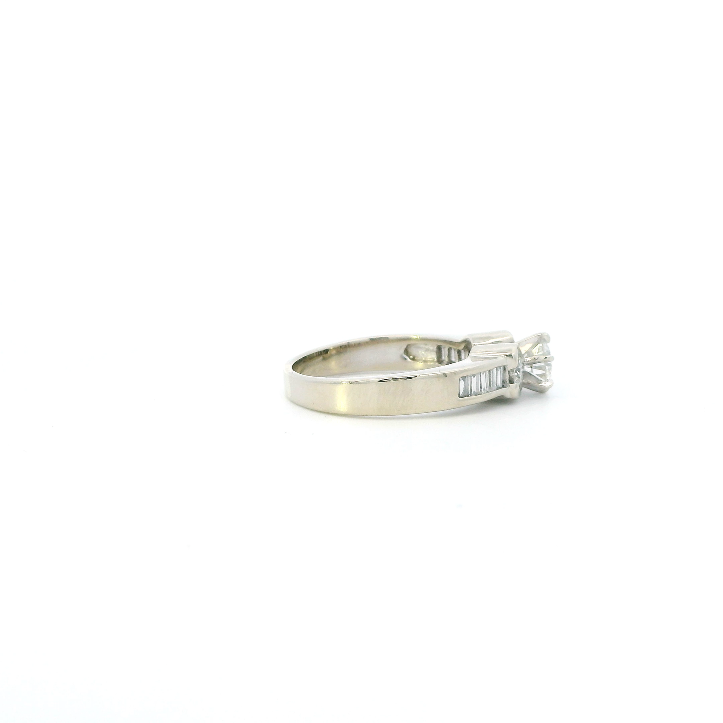 14K White Gold Diamond Womens Ring - 1.09ct