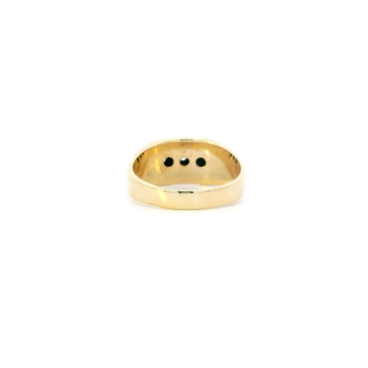 14K Yellow & White Gold Diamond Mens Ring - 0.50ct