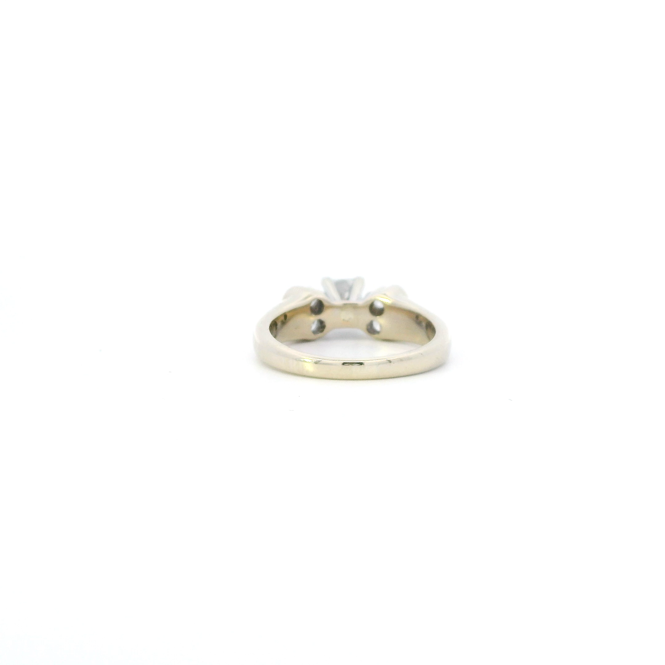 14K White Gold Diamond Womens Ring - 1.10ct