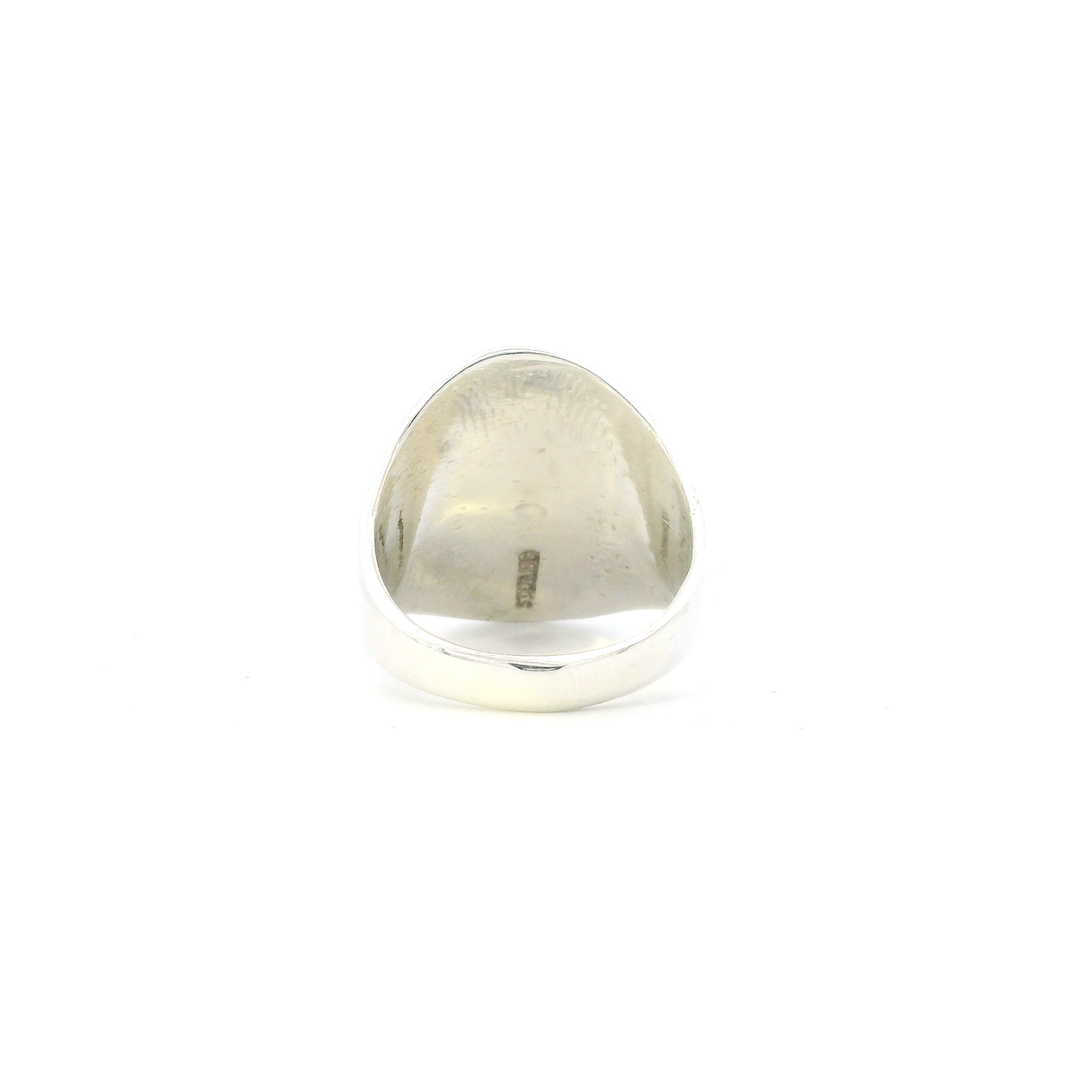 Silver Signet Buffalo Mens Ring