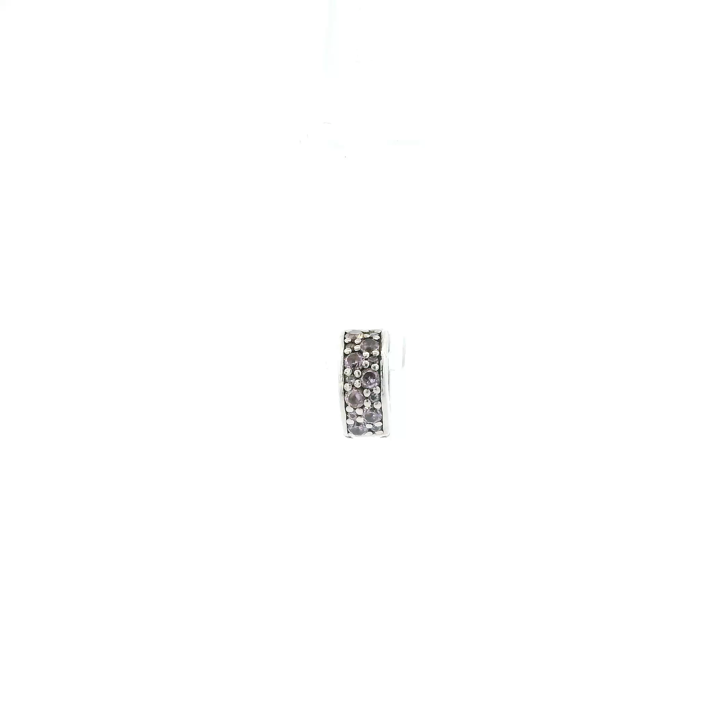 Pandora Silver Spacer Clip Charm Bead