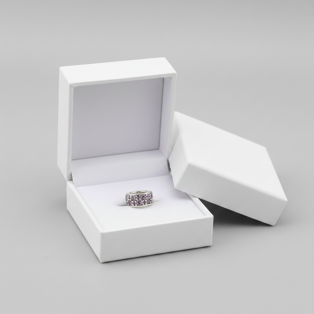 Pandora Silver Spacer Clip Charm Bead