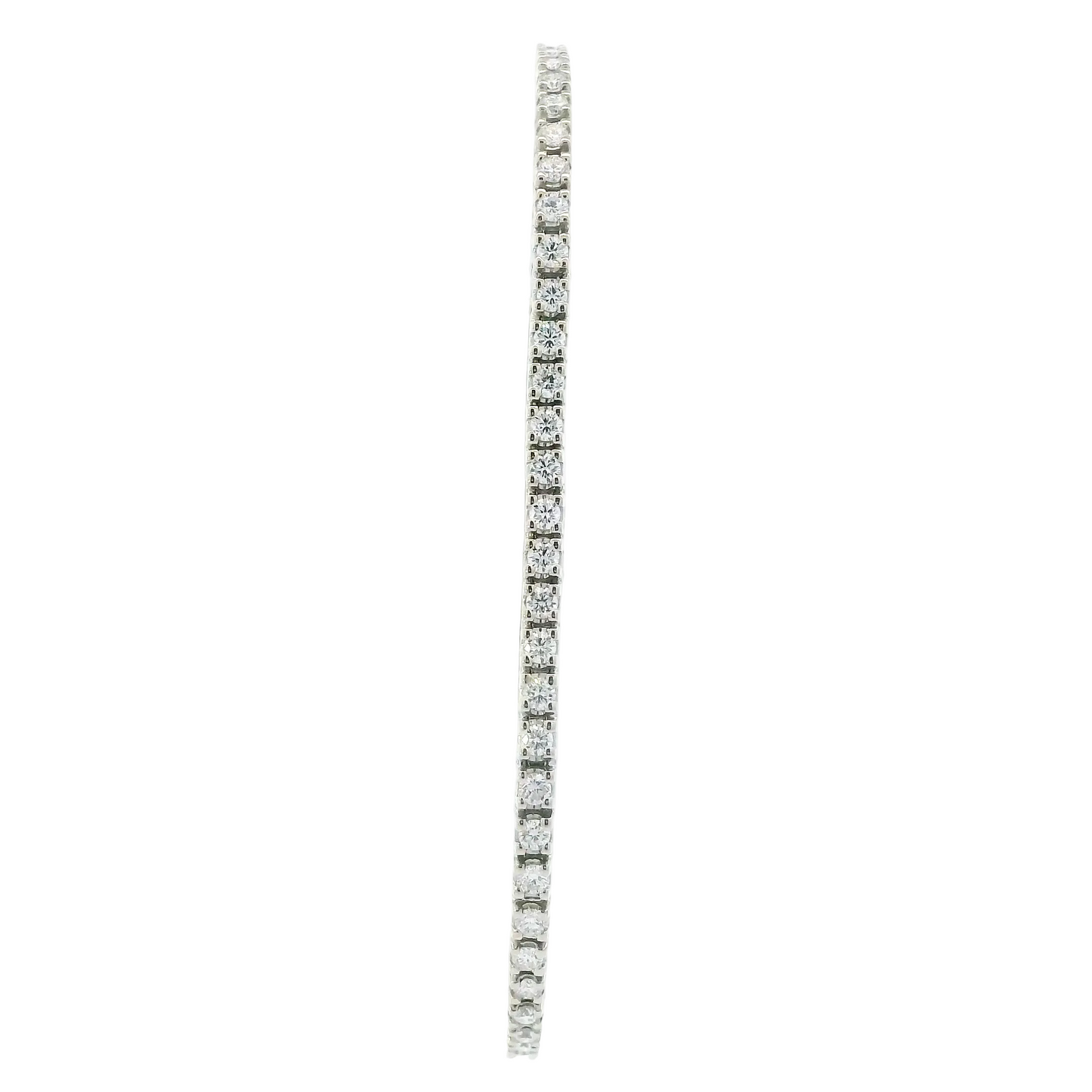 18K White Gold 7.5" Diamond Tennis Bracelet - 1.98ct