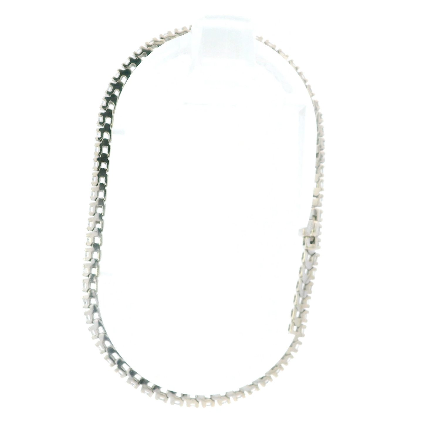 18K White Gold 7.5" Diamond Tennis Bracelet - 1.98ct