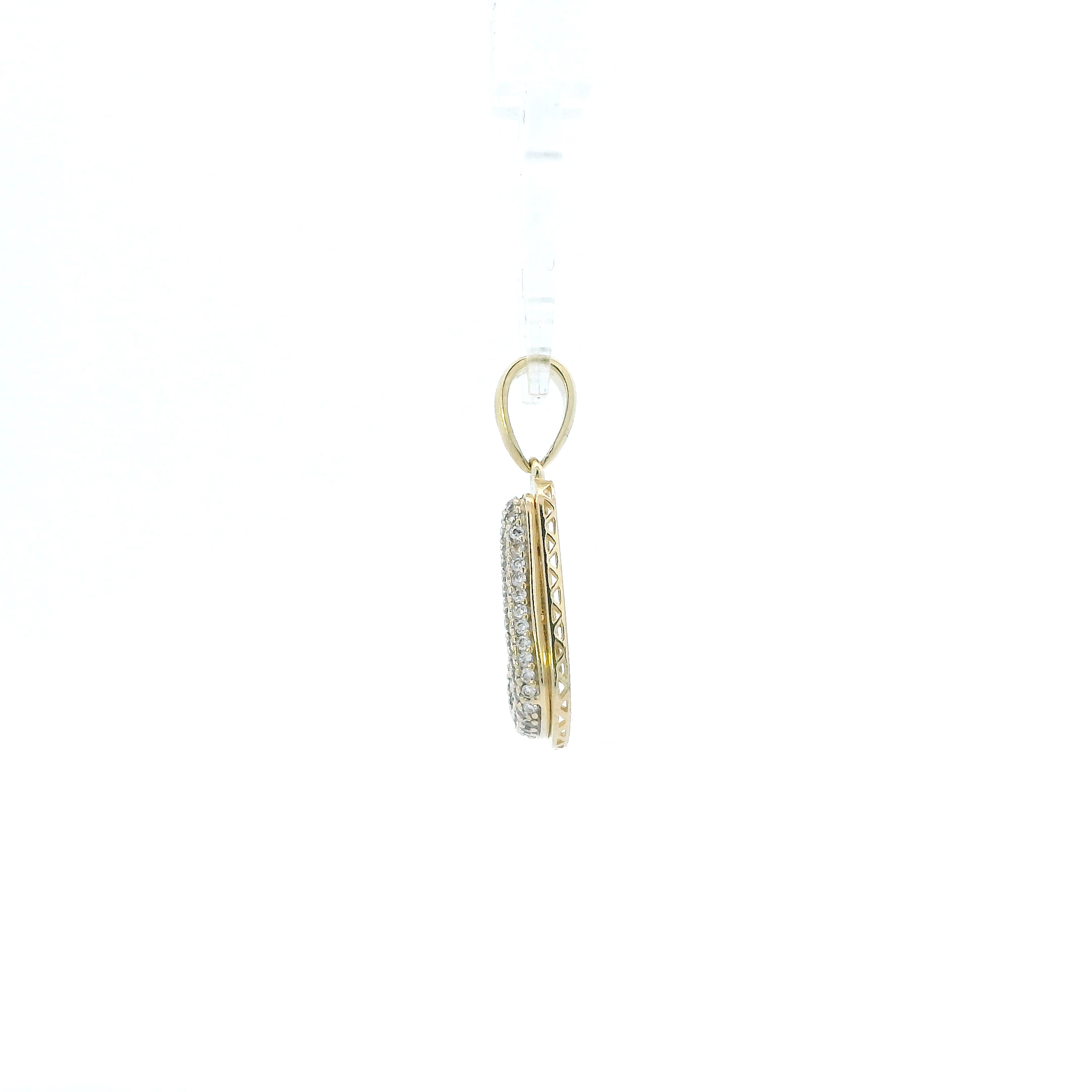 10K Yellow Gold Cz Letter 