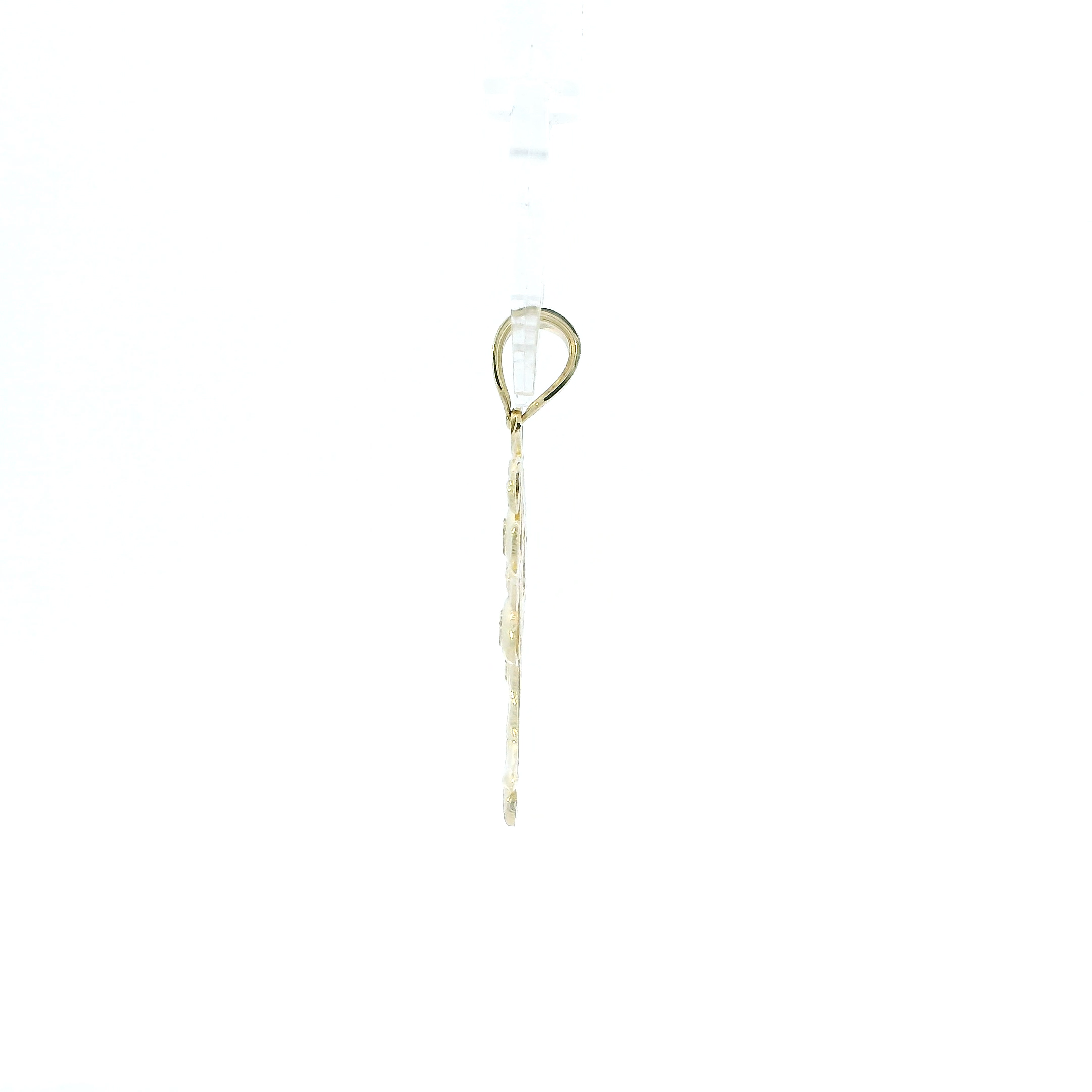 10K Yellow Gold Diamond Cut Money Tree Pendant