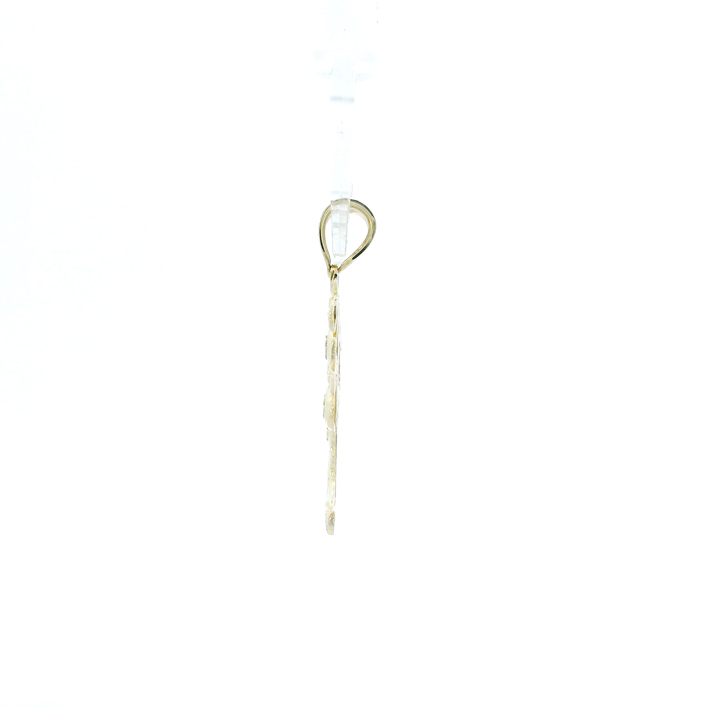 10K Yellow Gold Diamond Cut Money Tree Pendant