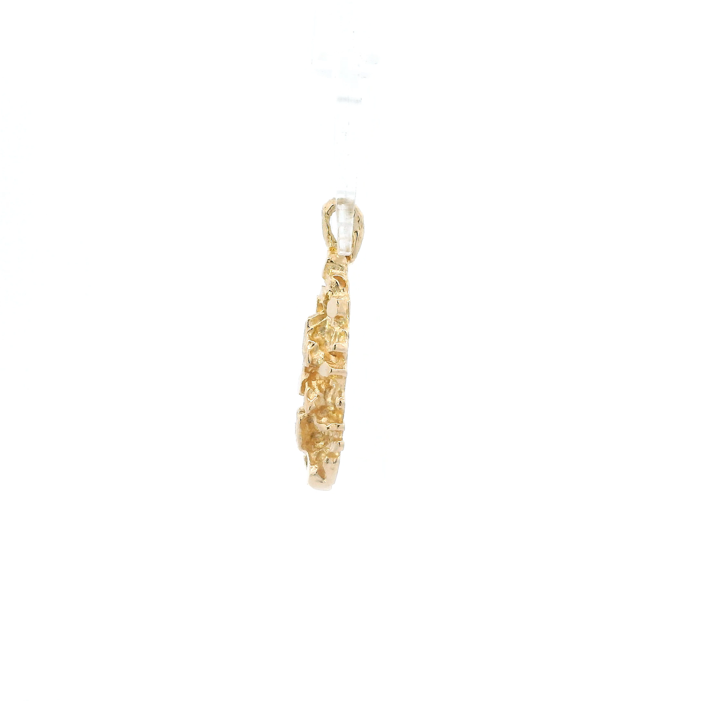 14K Yellow Gold Nugget Pendant