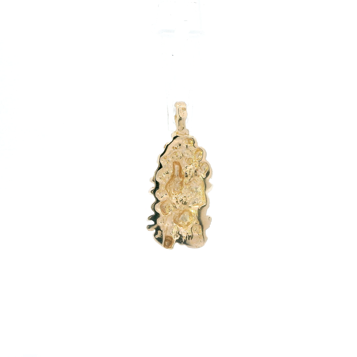 14K Yellow Gold Nugget Pendant