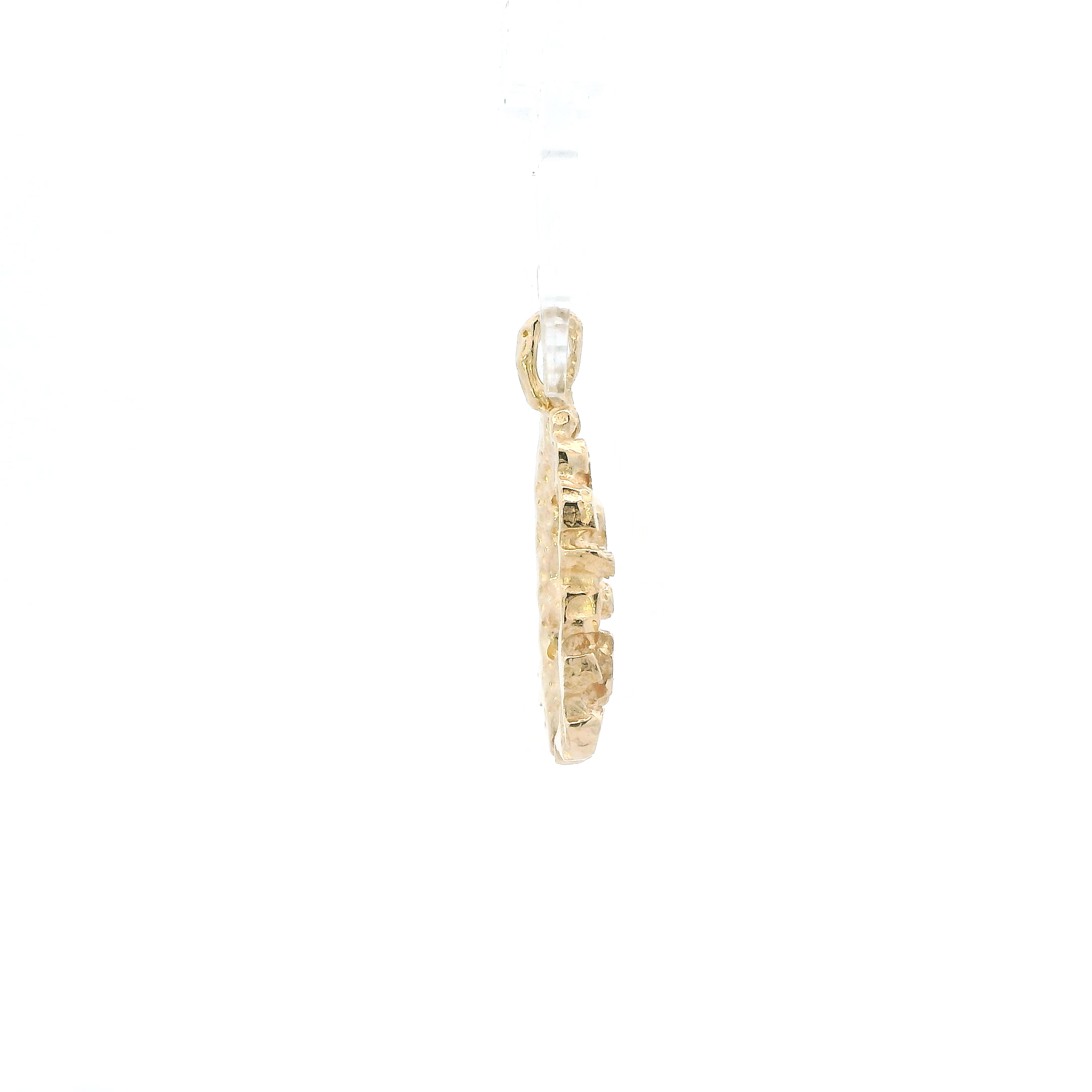 14K Yellow Gold Nugget Pendant