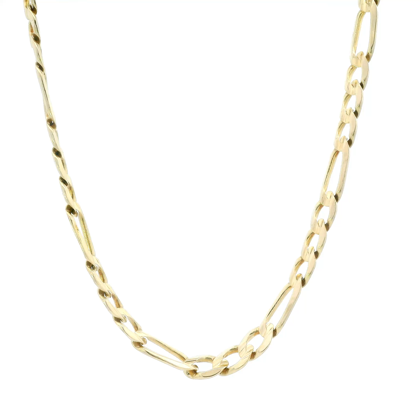 10K Yellow Gold 22" Figaro Chain