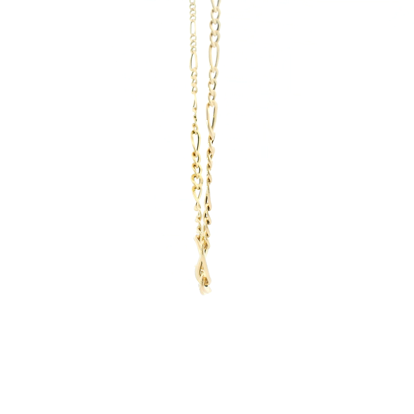 18K Yellow Gold 18" Graduated Figaro Chain