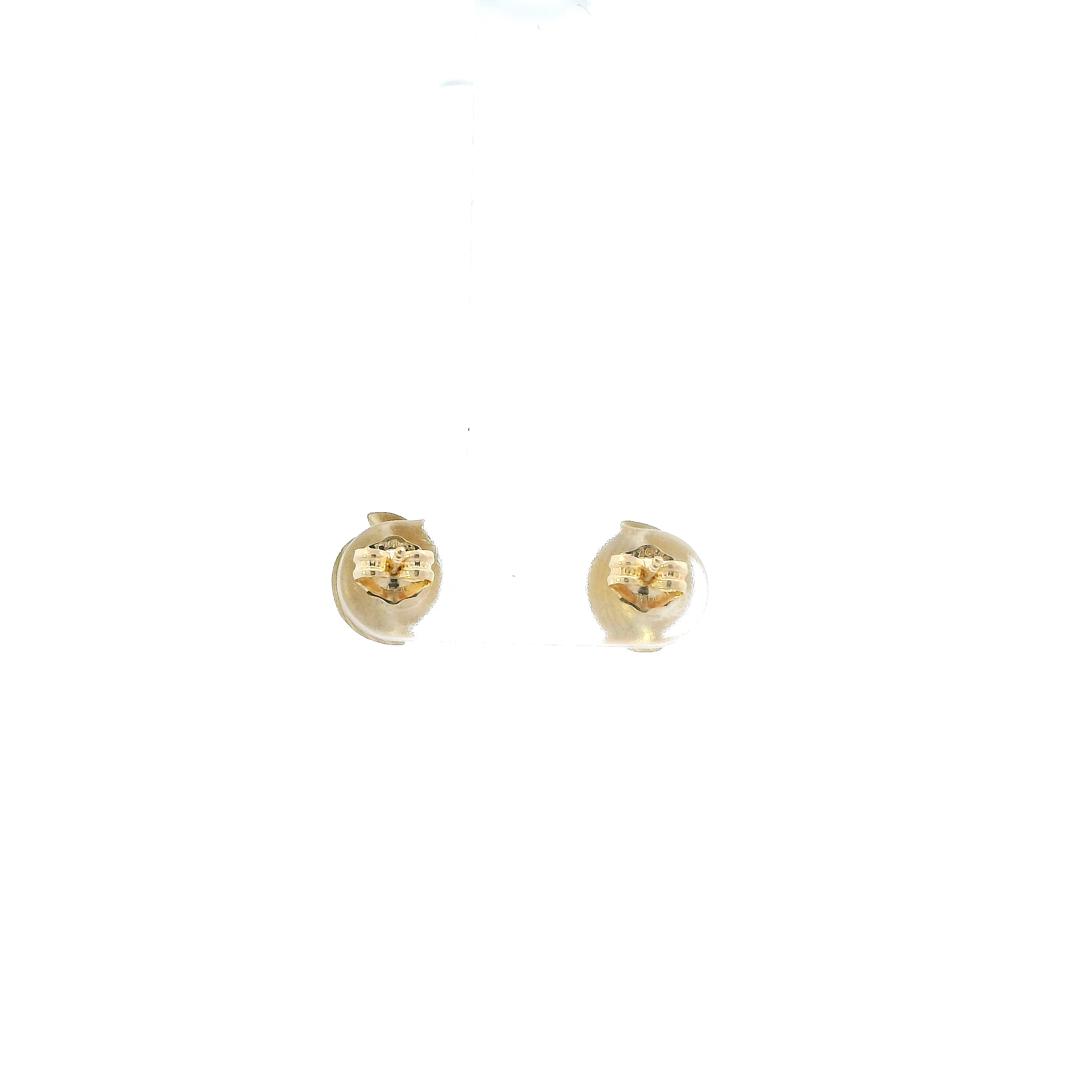 14K Yellow Gold Ruby Stud Earrings
